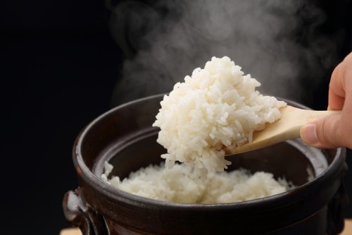 栄寿庵の釜炊きごはん