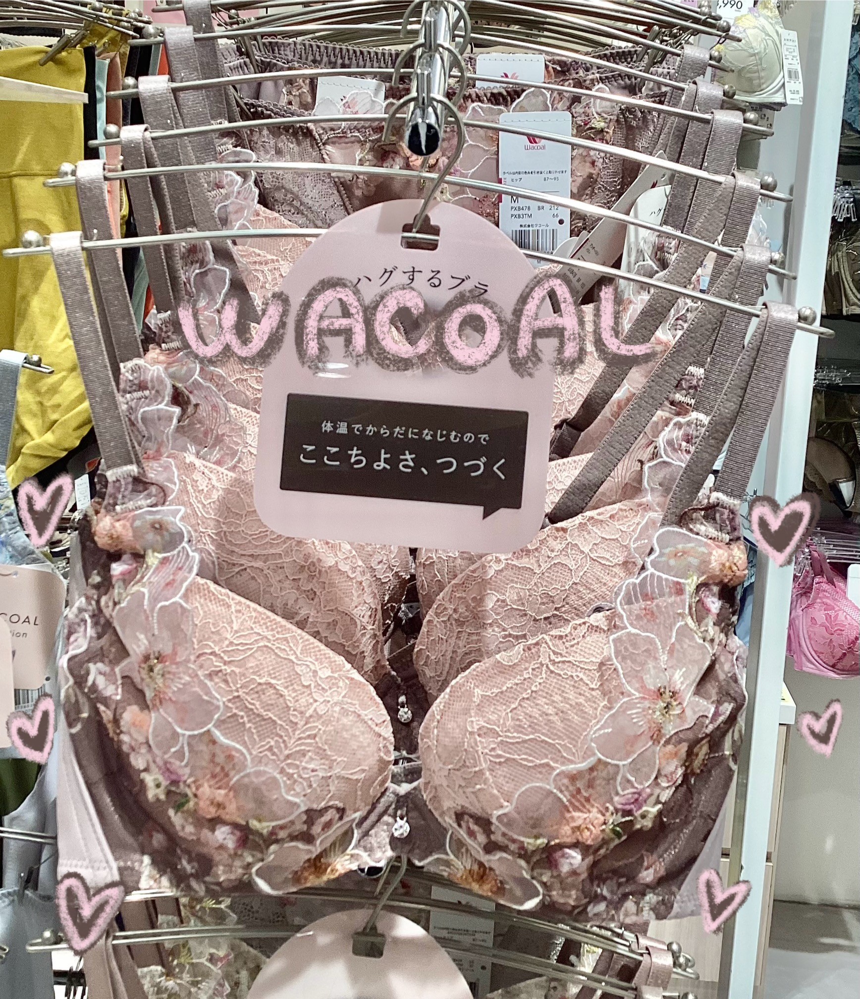 【WACOAL】ココアのようなキュートなカラー🍓🍫