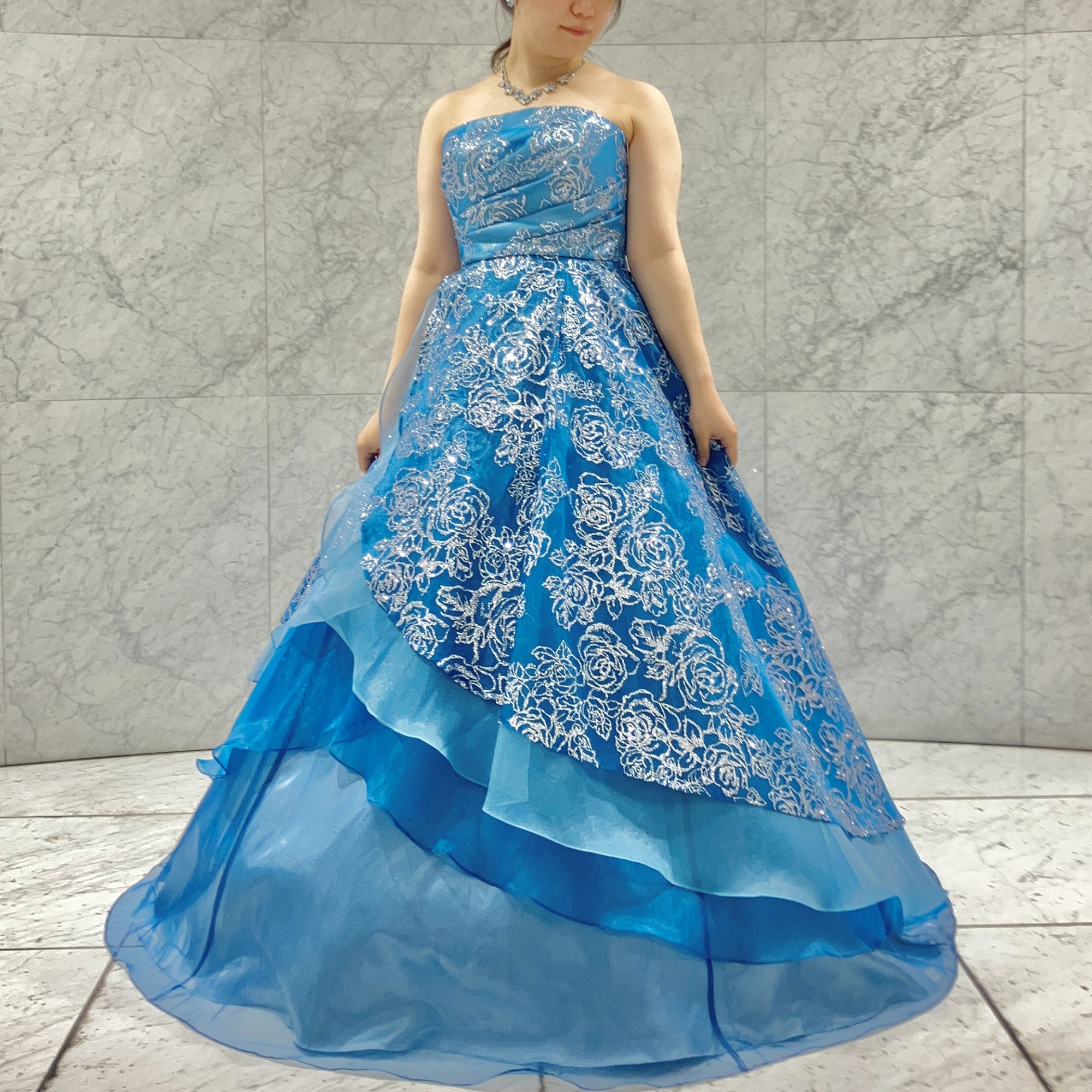 AIMER（エメ） 水色カラードレス 演奏会 エメ⭐︎ステージロングカラードレス セール】【WEB限定】演奏会用