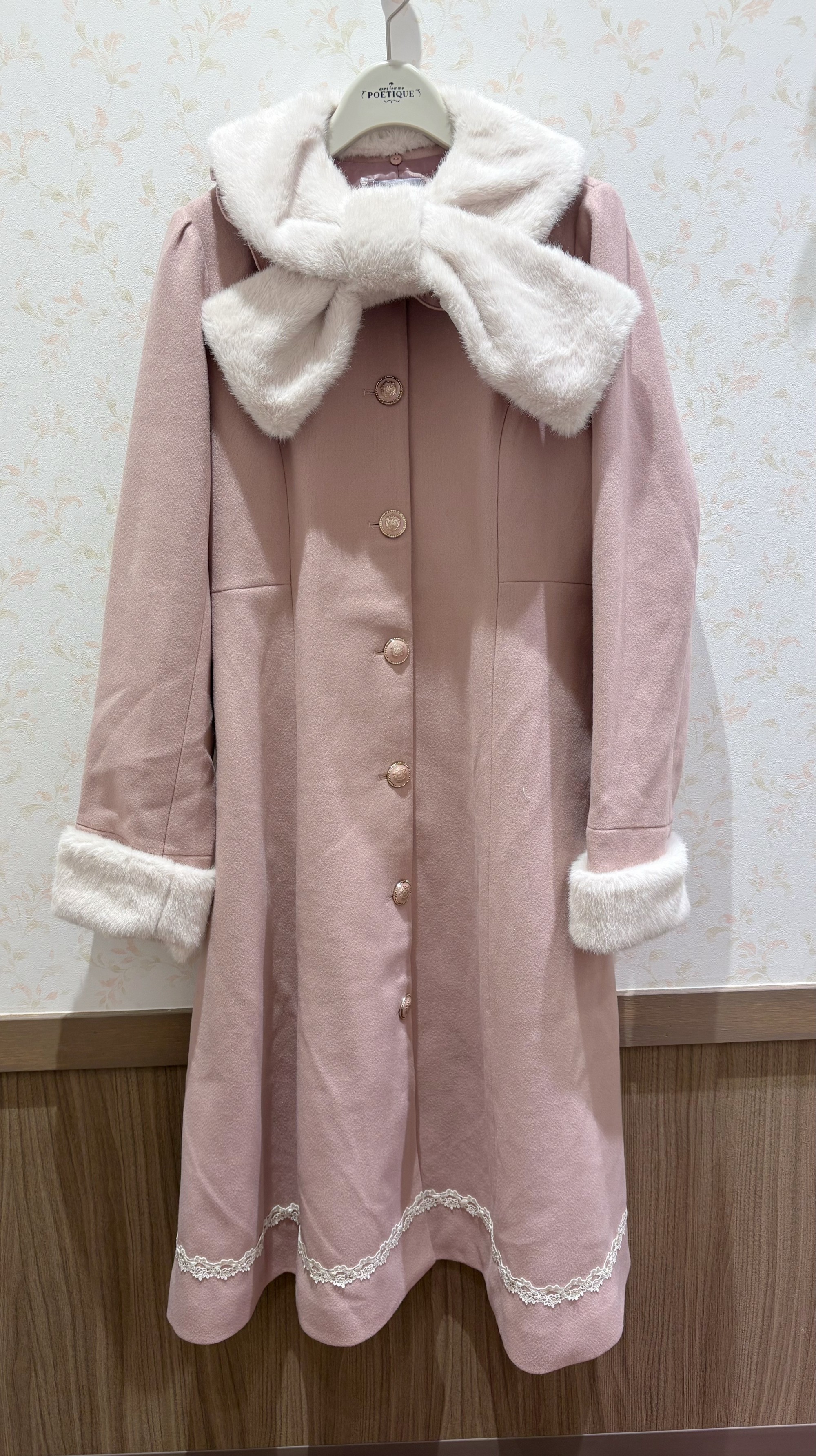 〘ファーを取り外してもカワイイ〙ロングコート