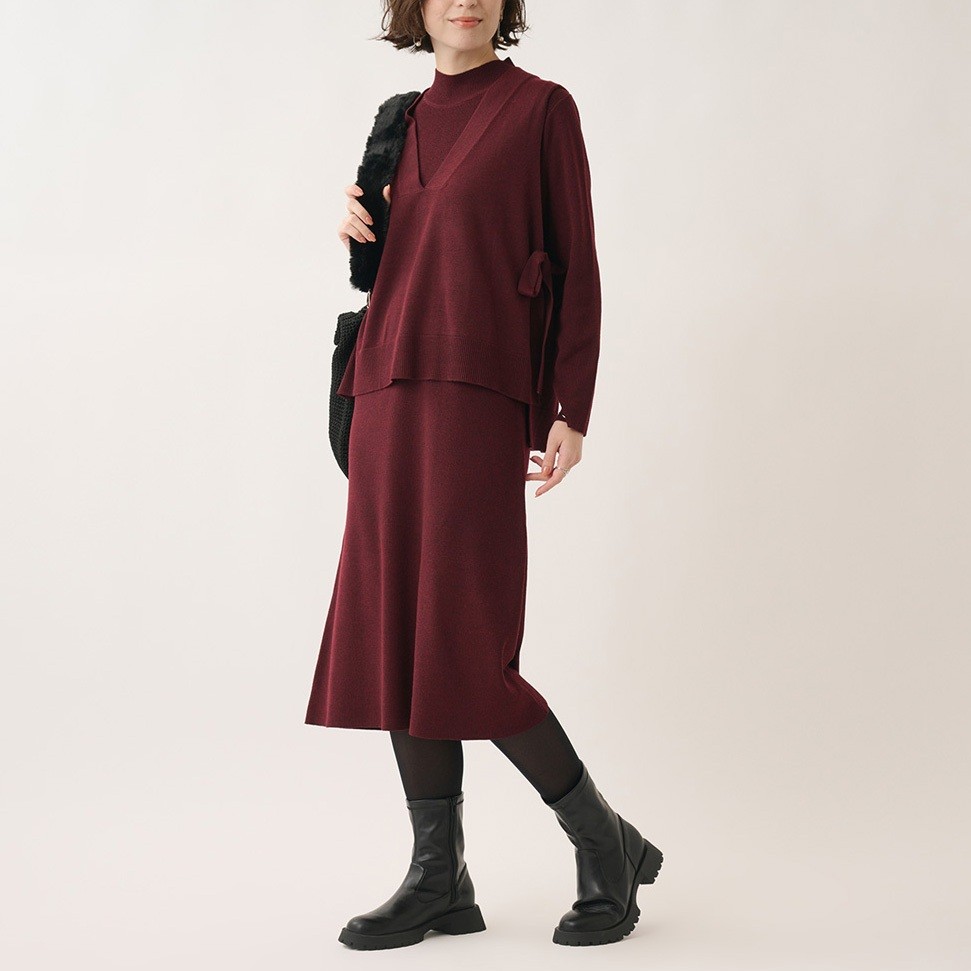 着回し力抜群!セットでも単品でも使えるニットベストアンサンブル