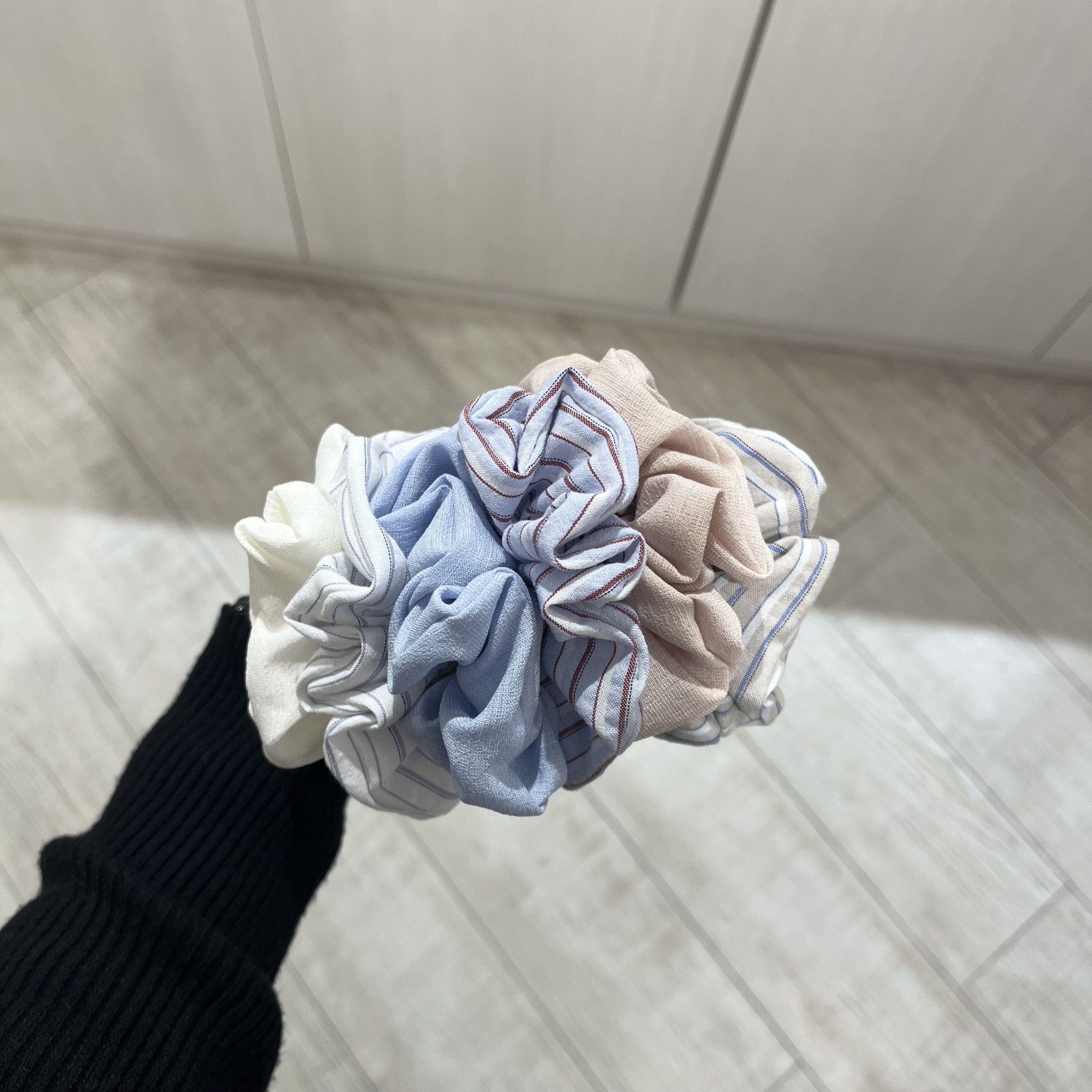 【New】ストライプシャツシュシュ ⛲️ ‧₊𓏲 ๋࣭