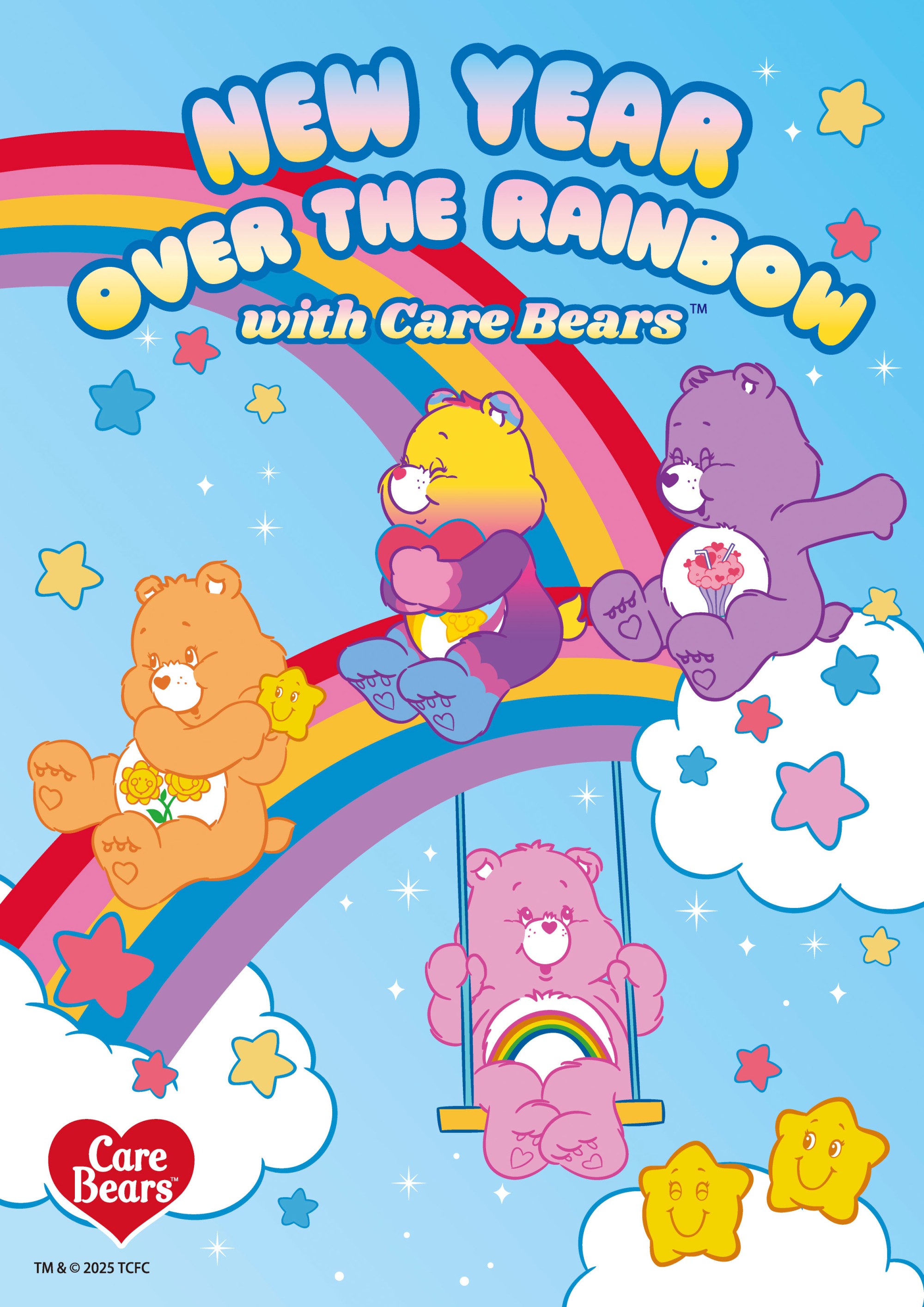 NEW YEAR OVER  THE RAINBOW with CareBears