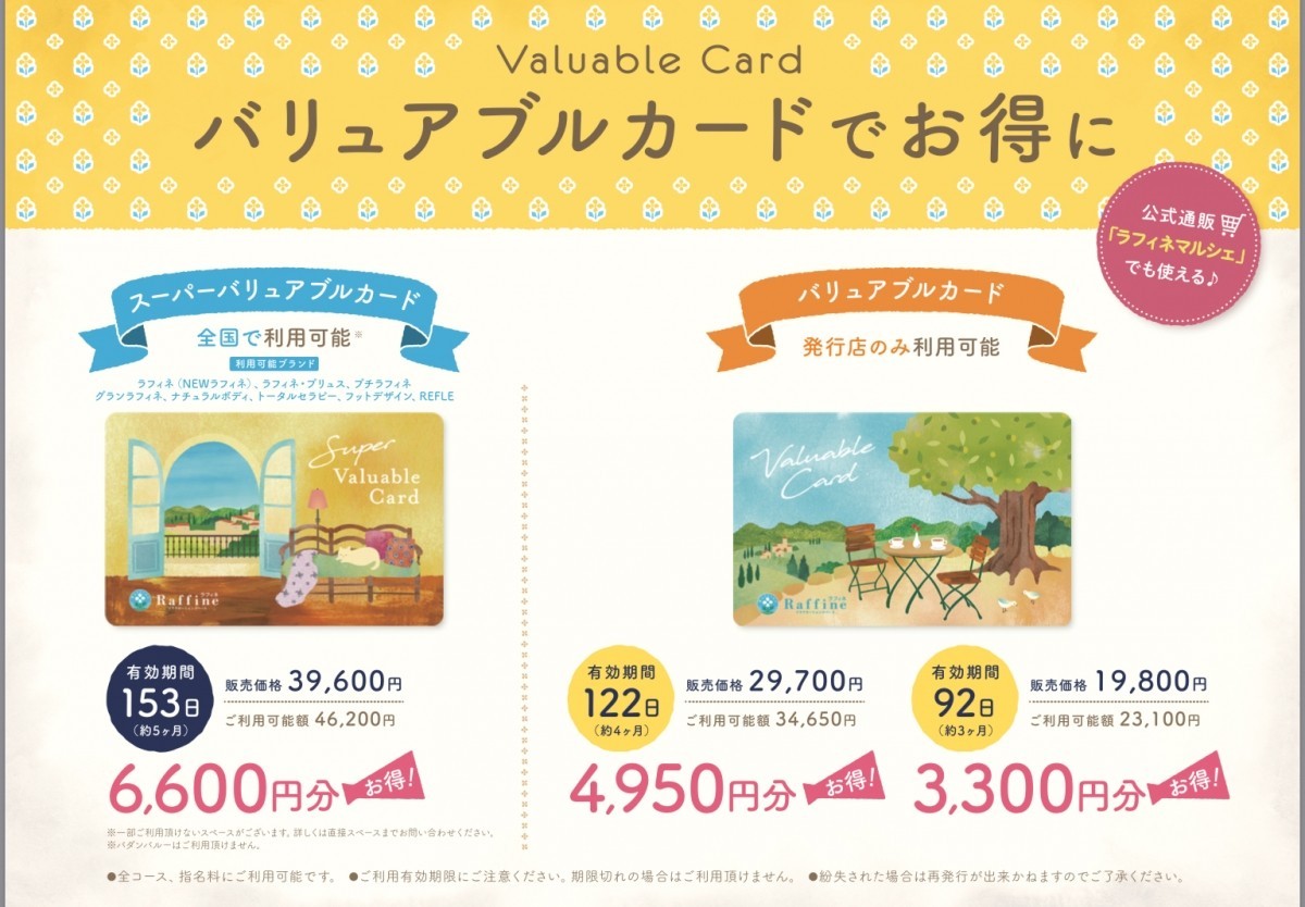 バリュアブルカードのご案内