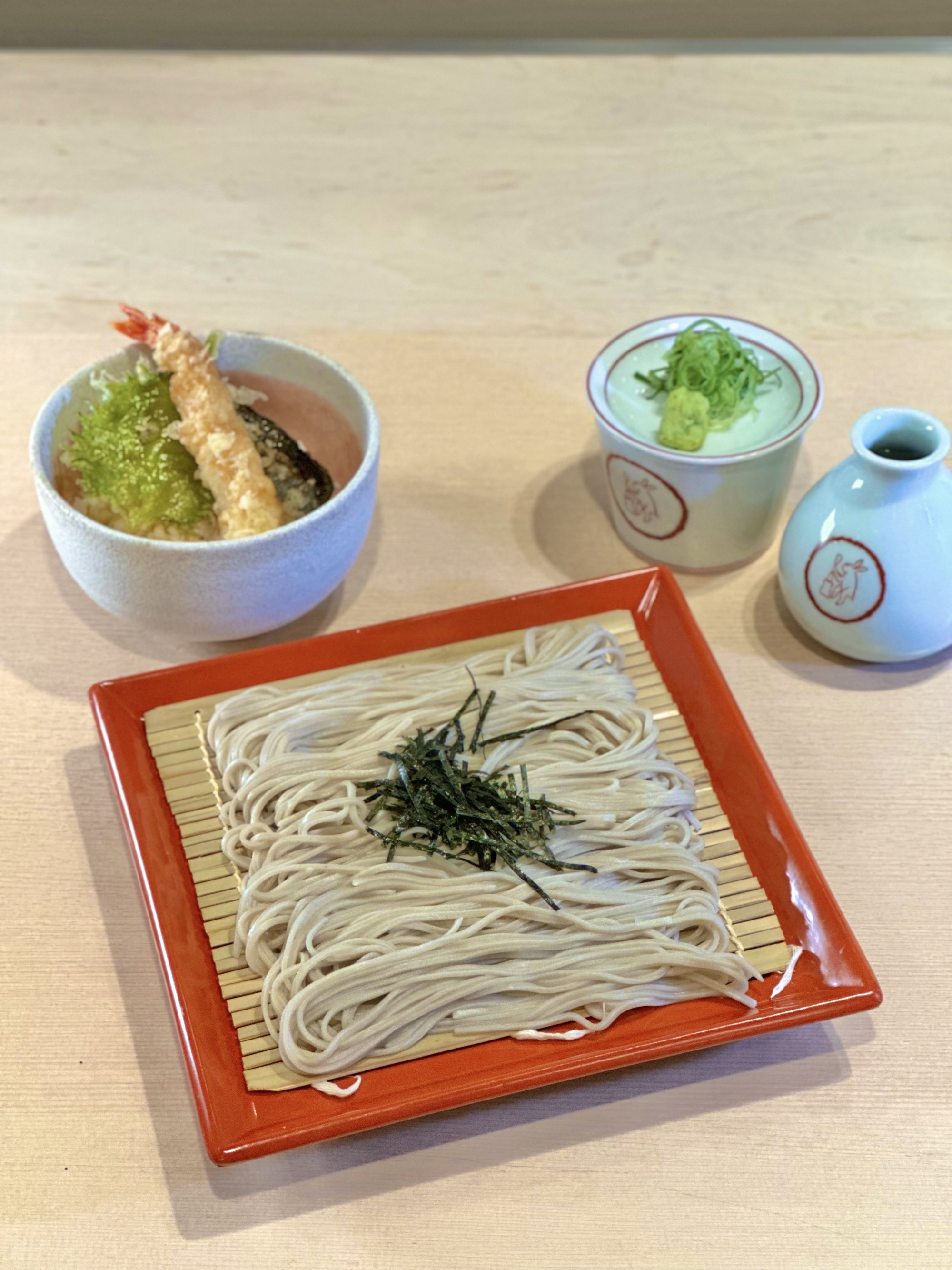 迷ったらこれ!ざるそばとミニ天丼セット✨