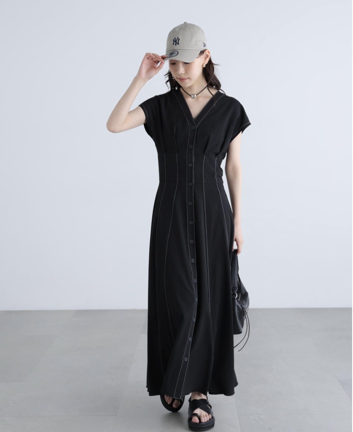 スッキリ見えるワンピース👗