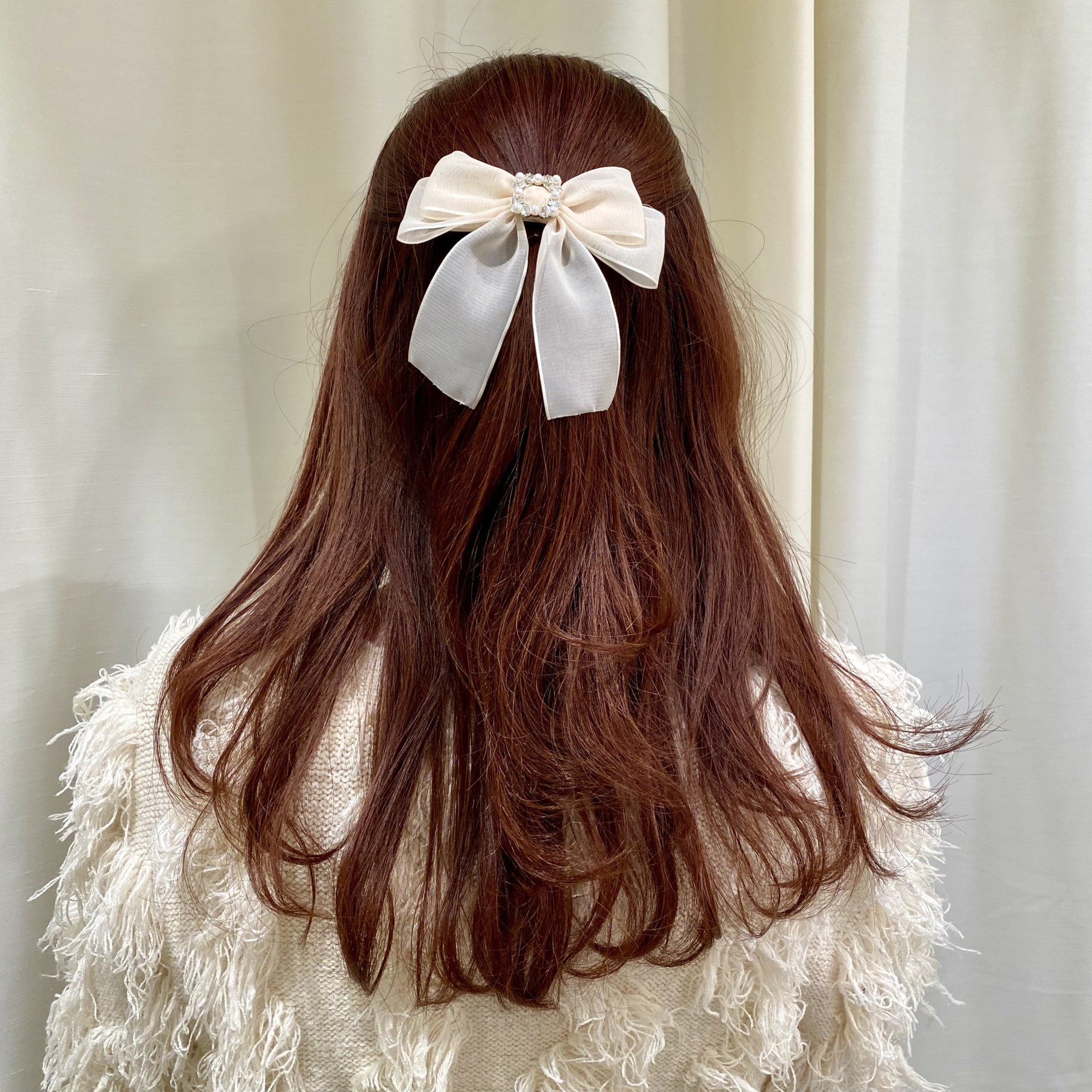 【新作アイテム】ビジューリボンクリップ🎀