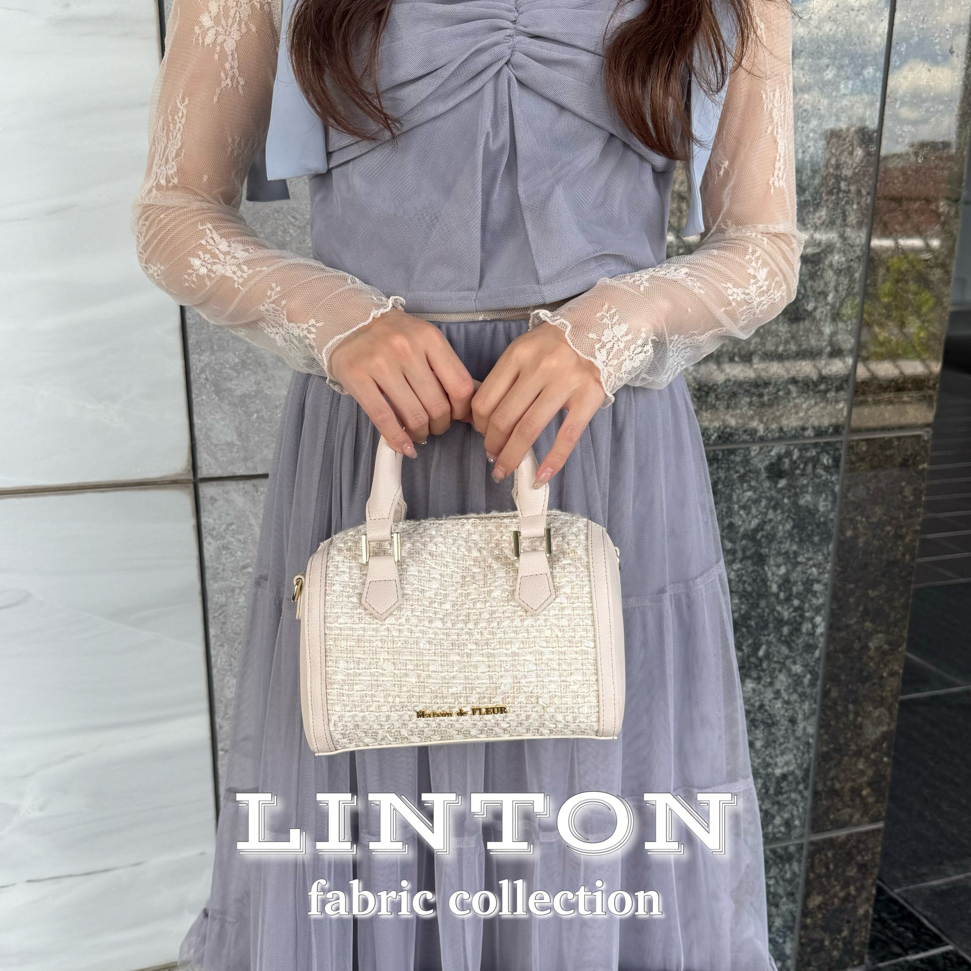 LINTONツイード2Wayミニボストンバッグ🎀