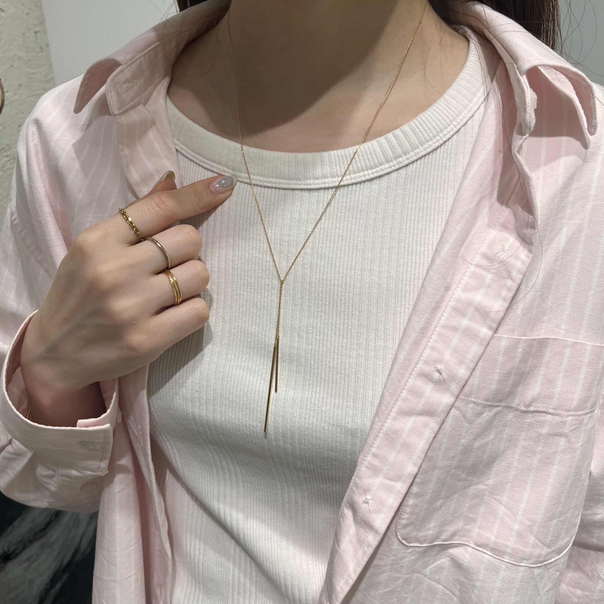 【✨👚Tシャツに合うロングネックレス✨】