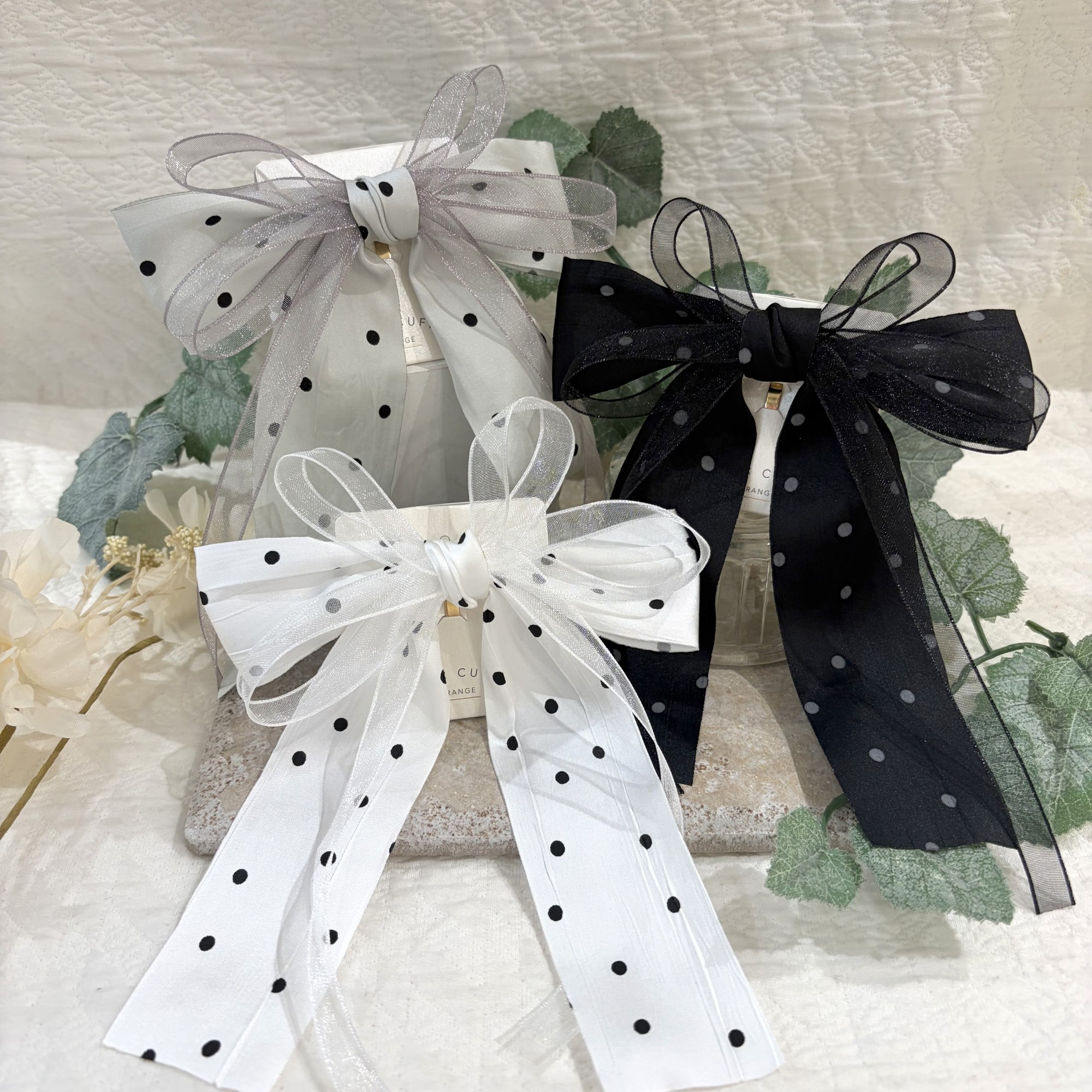 New✨ドット柄リボンフックポニー🎀🫧