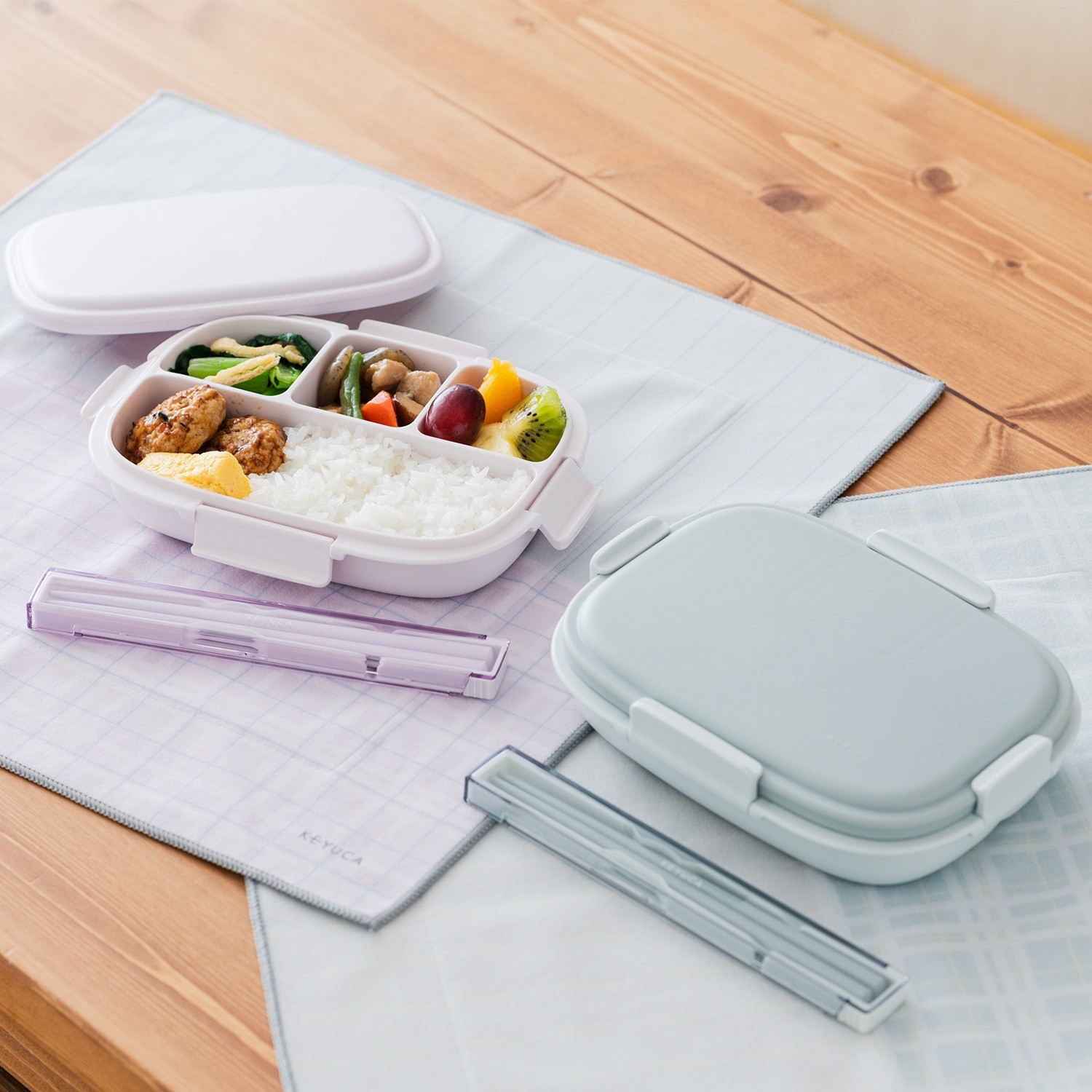 抗菌&仕切り一体型で詰めやすい!楽に洗えて仕切り一体型ランチ
