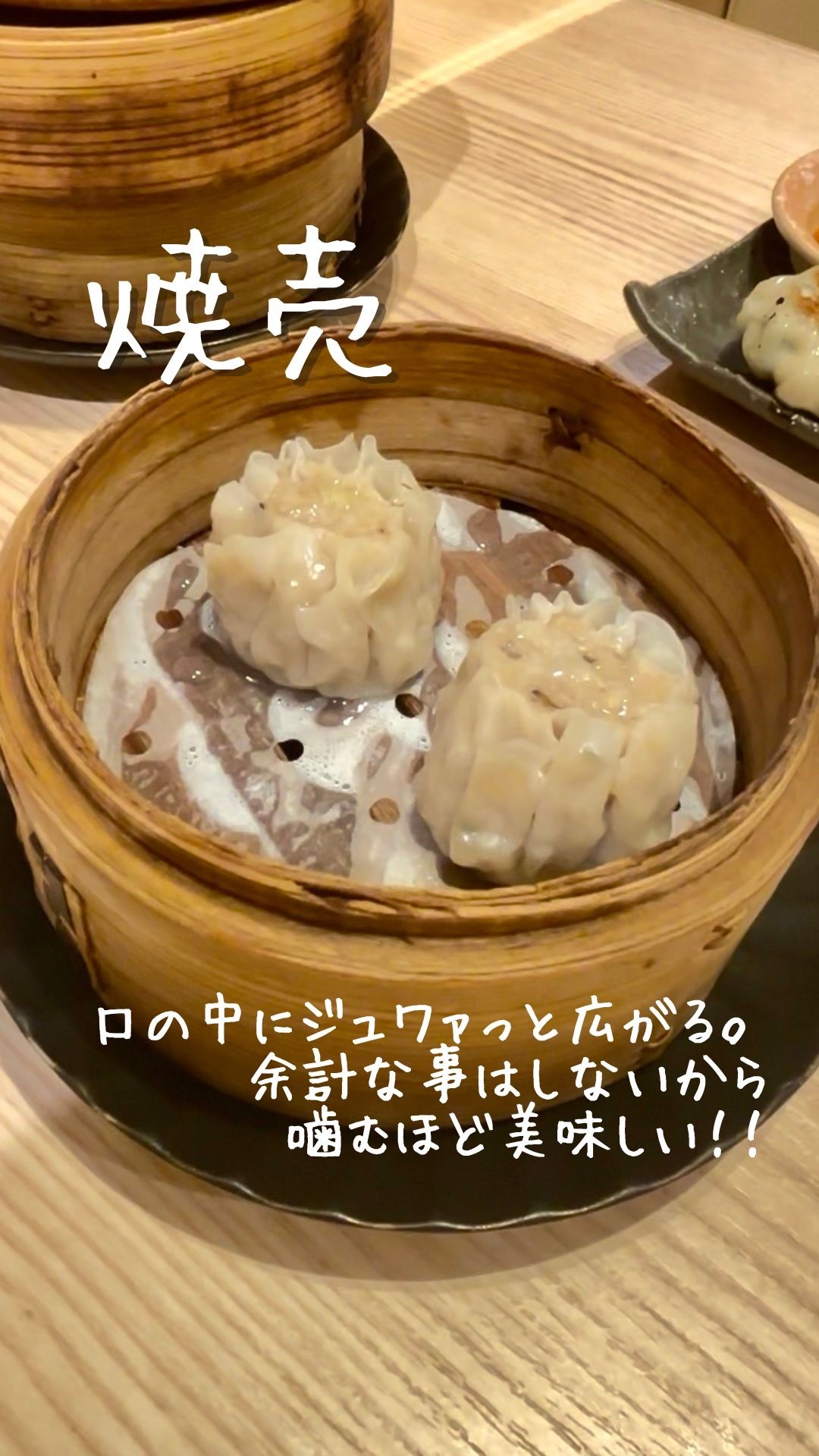 アツアツ、手作り点心🥟