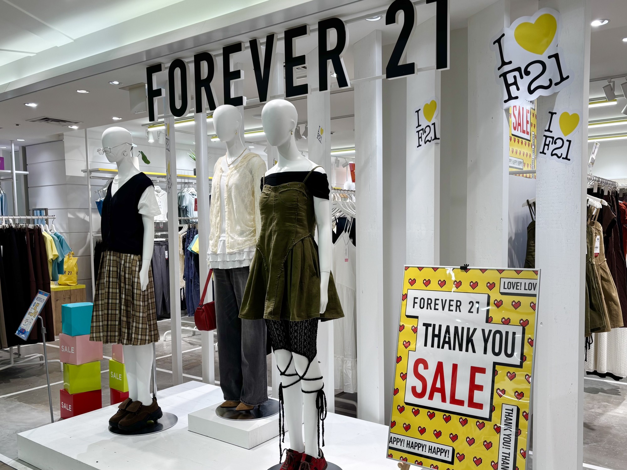 FOREVER21 閉店のお知らせ