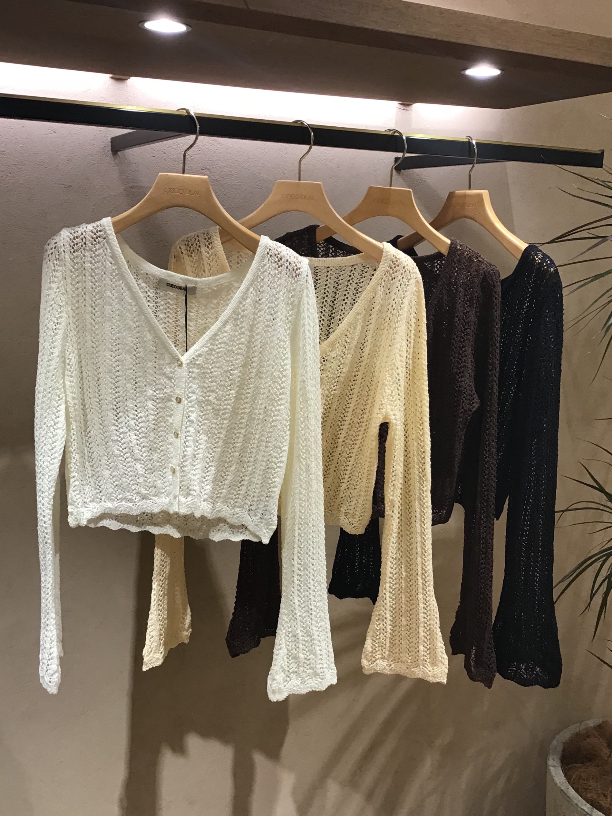 【新作入荷✨】柄編みニットショートカーディガン