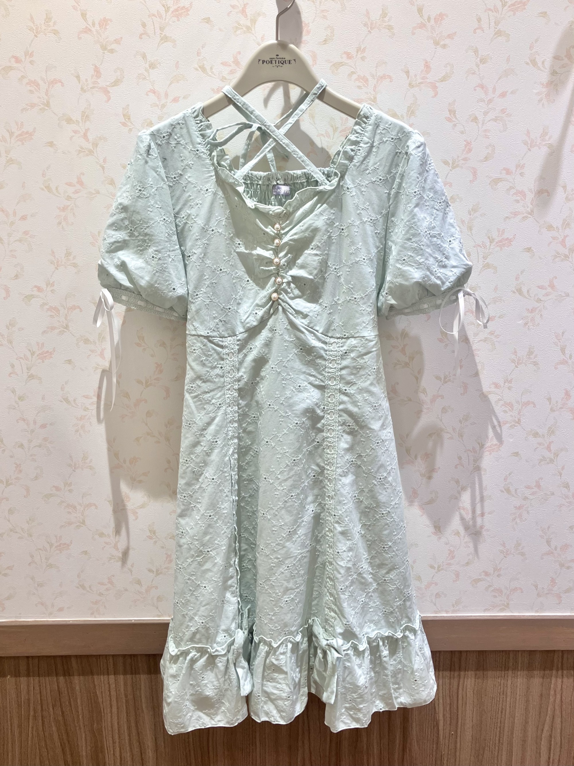 ポコポコ生地がカワイイ夏ワンピース♡