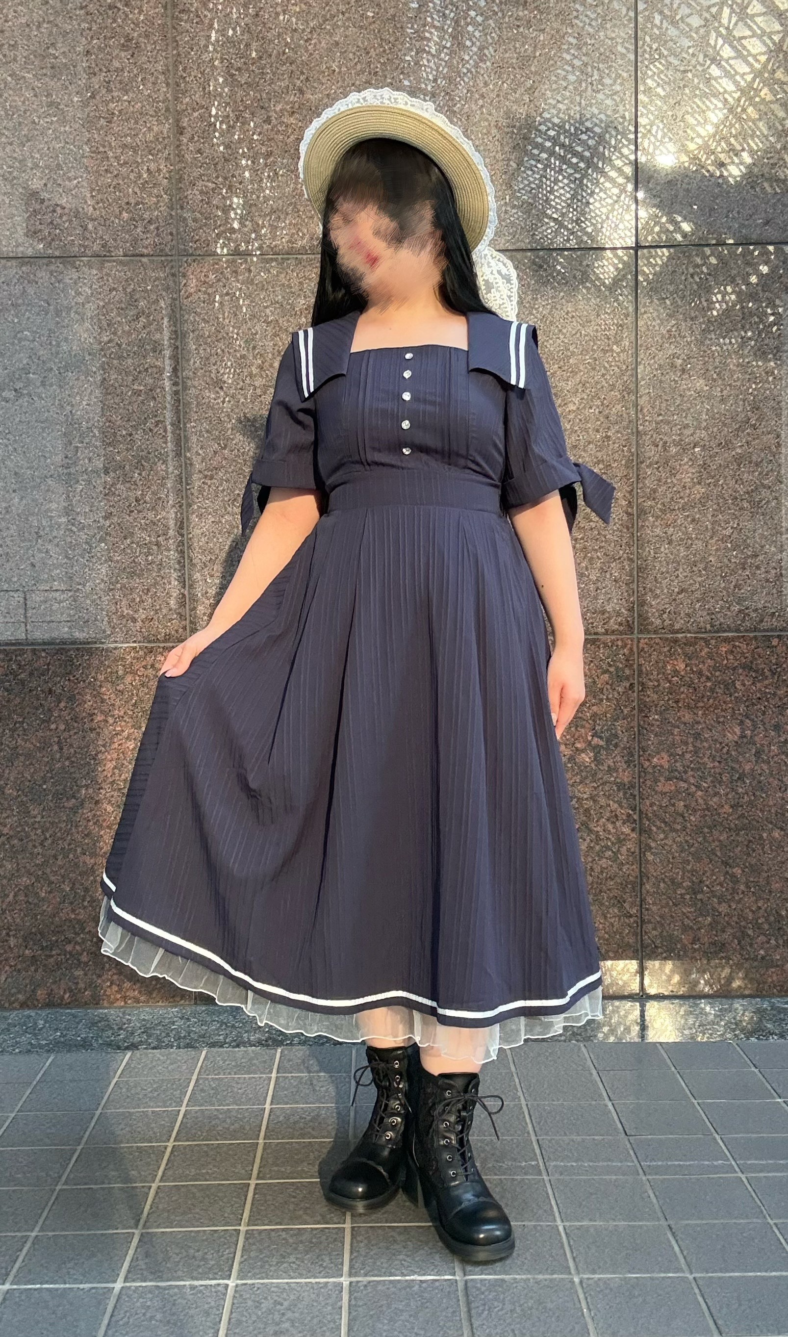 新作セーラーワンピを使ったコーデのご提案♪