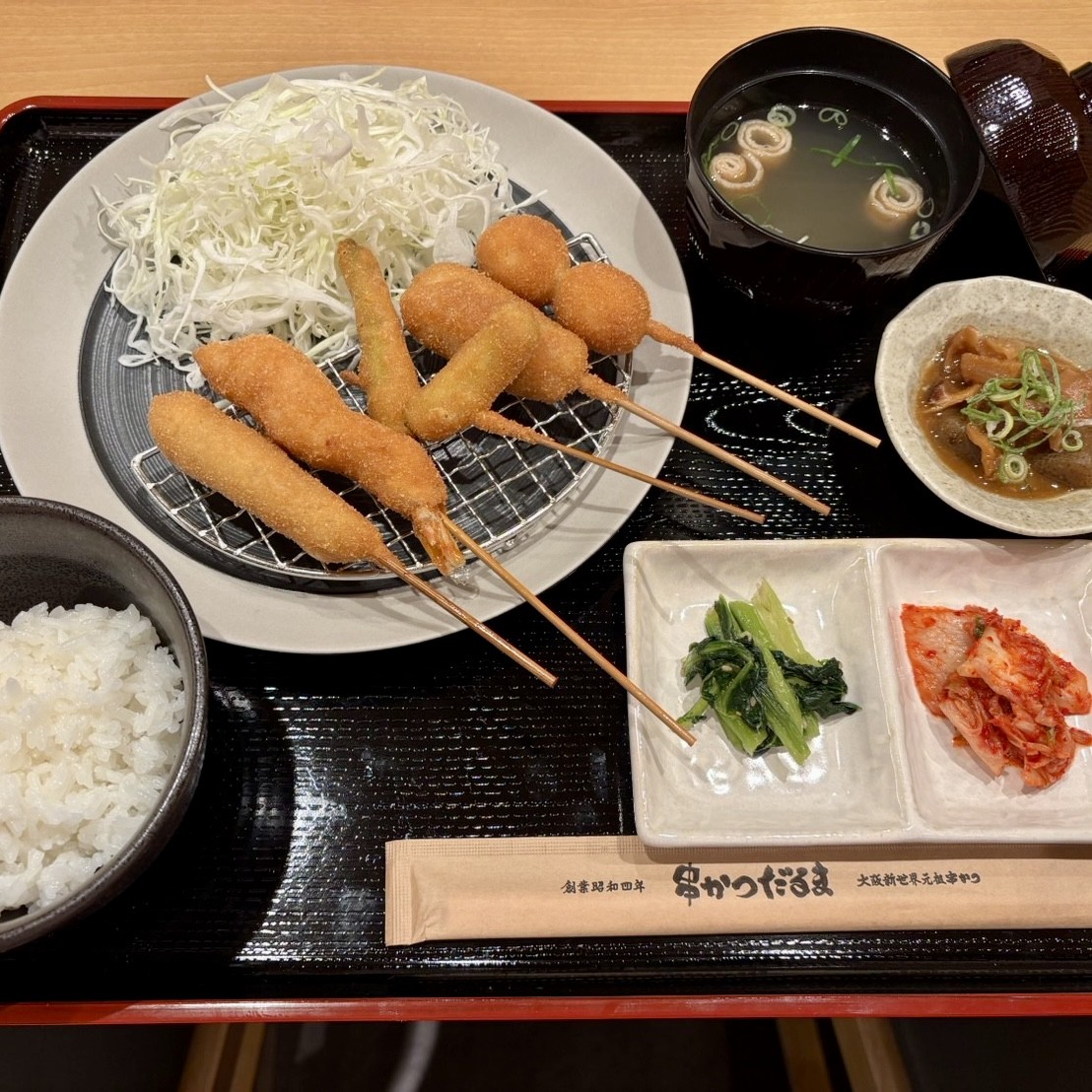 だるまの串かつランチ！