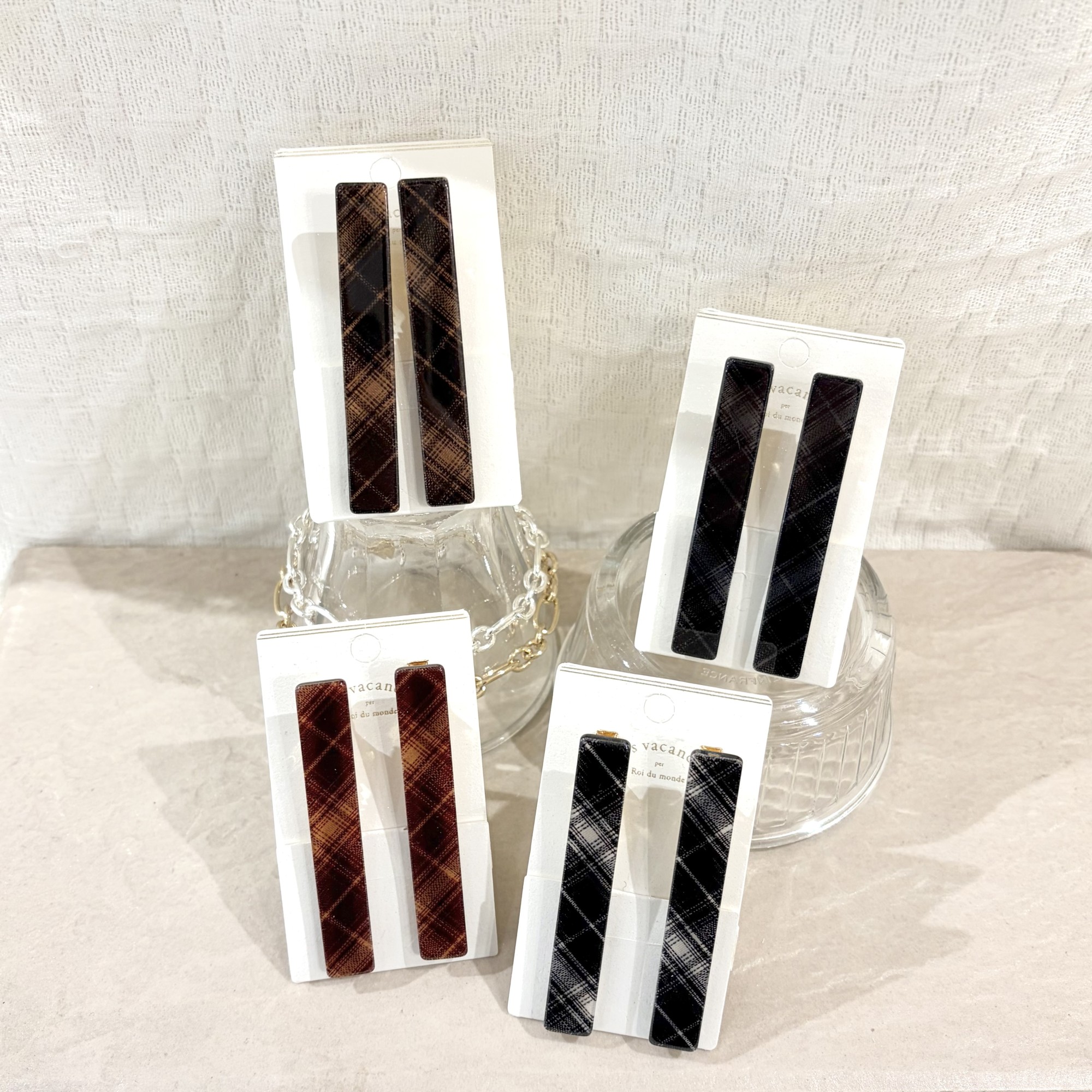 新作✨チェック柄ミニクリップ🦊