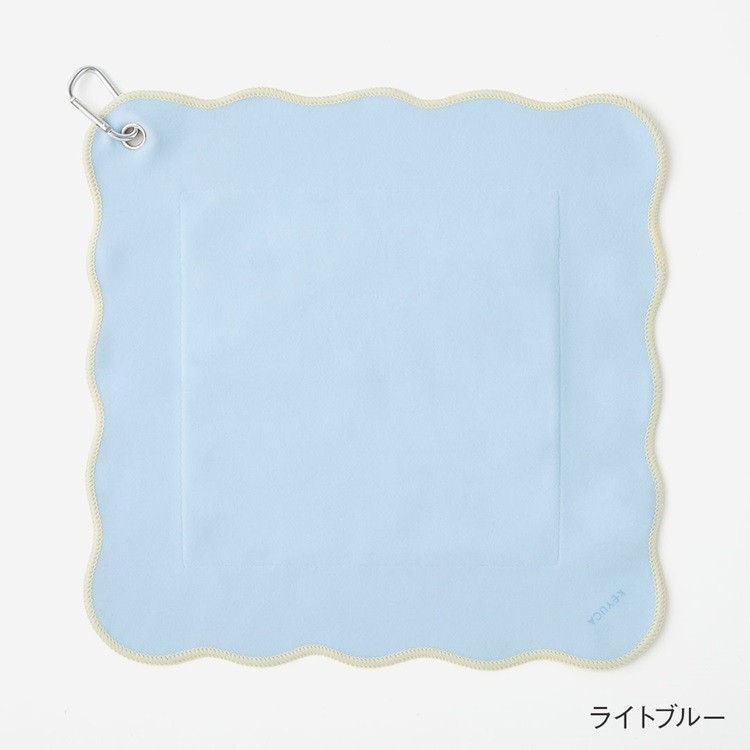 【カラビナでバッグに外付け！】カラビナ付き巻くだけ保冷クロス