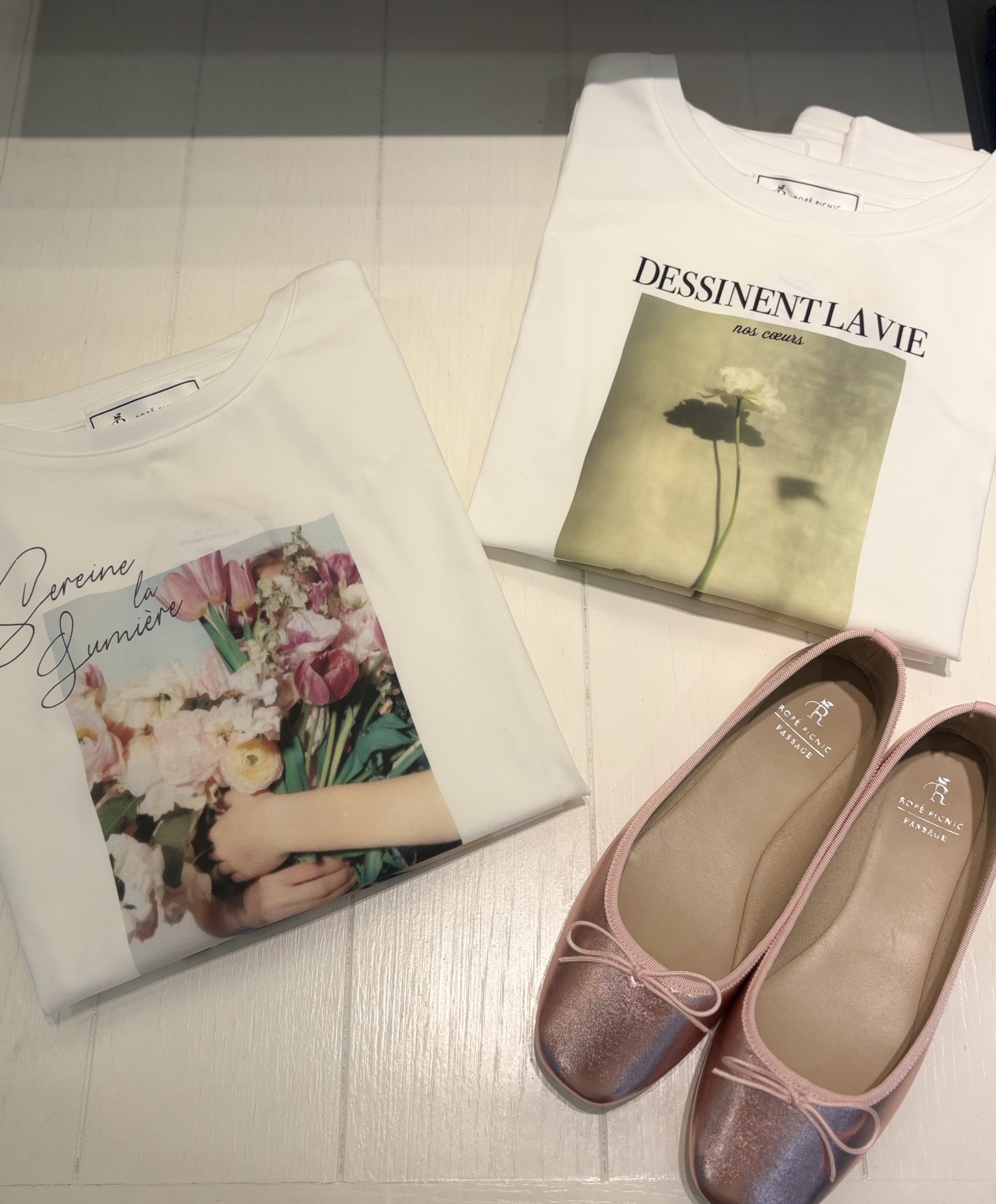 【カジュアすぎない控えめプリント】ロゴTシャツ