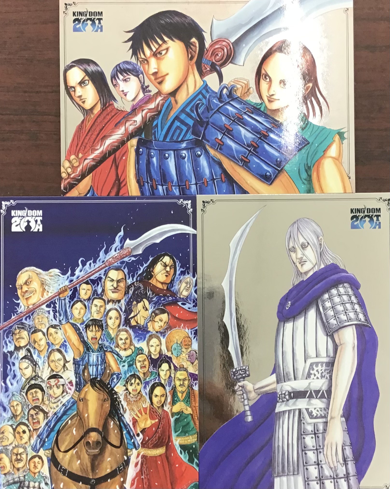 原泰久さん『#キングダム』対象書目を1冊につき1つ特典 #メタリックカード　を配布中📚