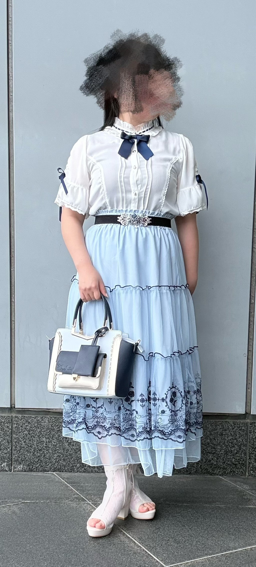 ふんわりボリュームがかわいいコーデ