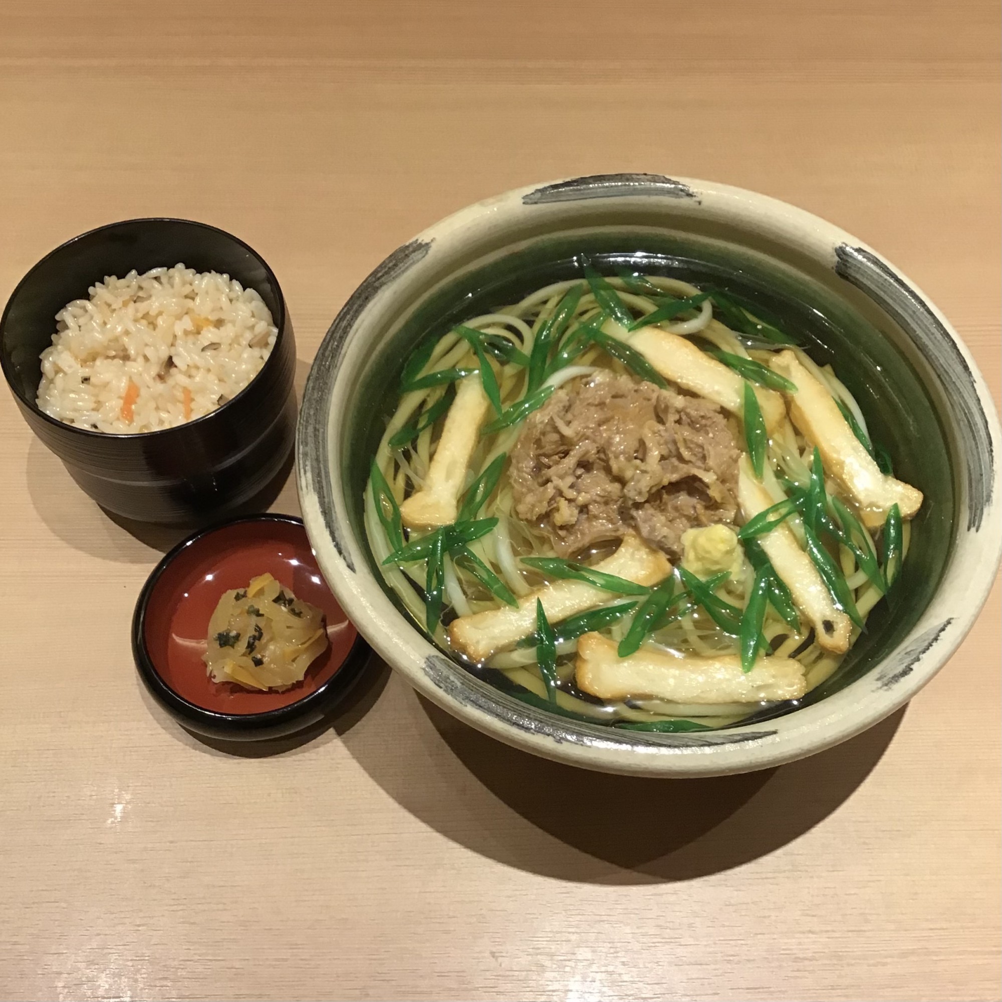 【京都店限定】九条ねぎの牛あんかけうどん
