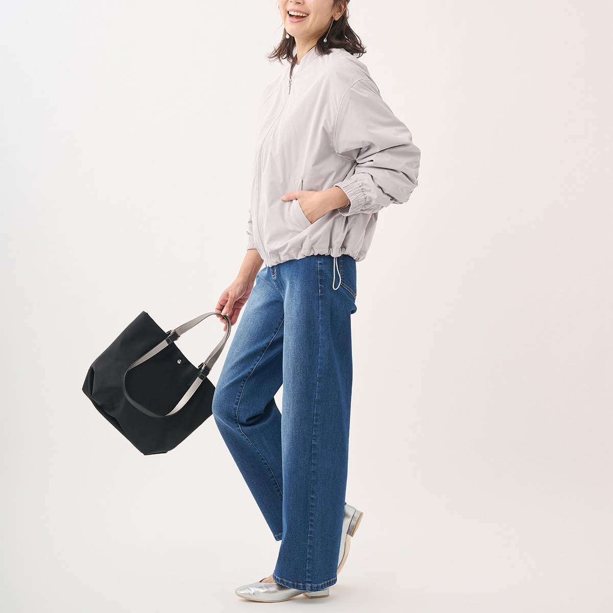 春を先取り！雨や汚れに強い【すごナノ撥水】のきれいめ薄綿ジップブルゾン