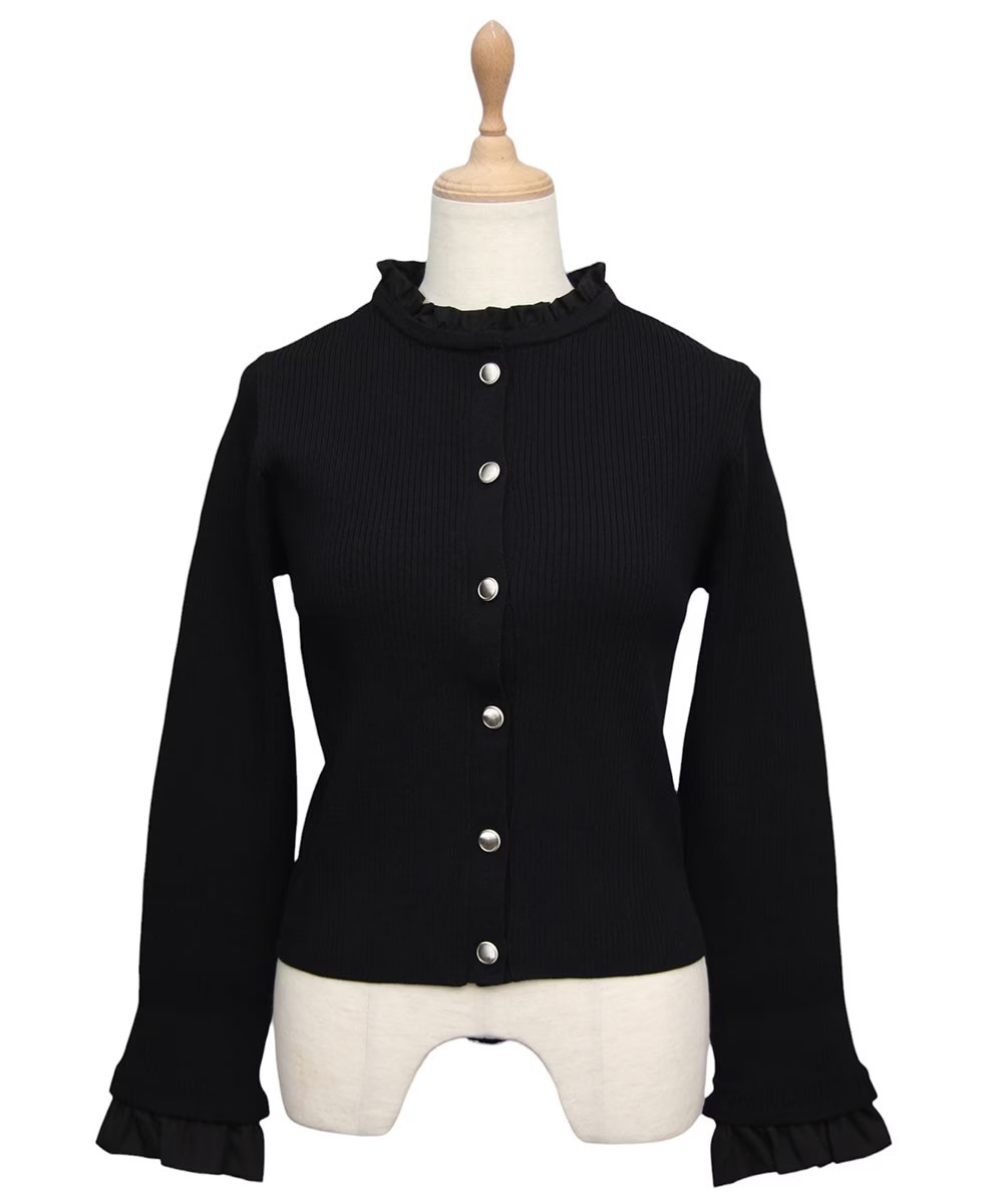 程よい甘さ💞フリルデザインカーデ