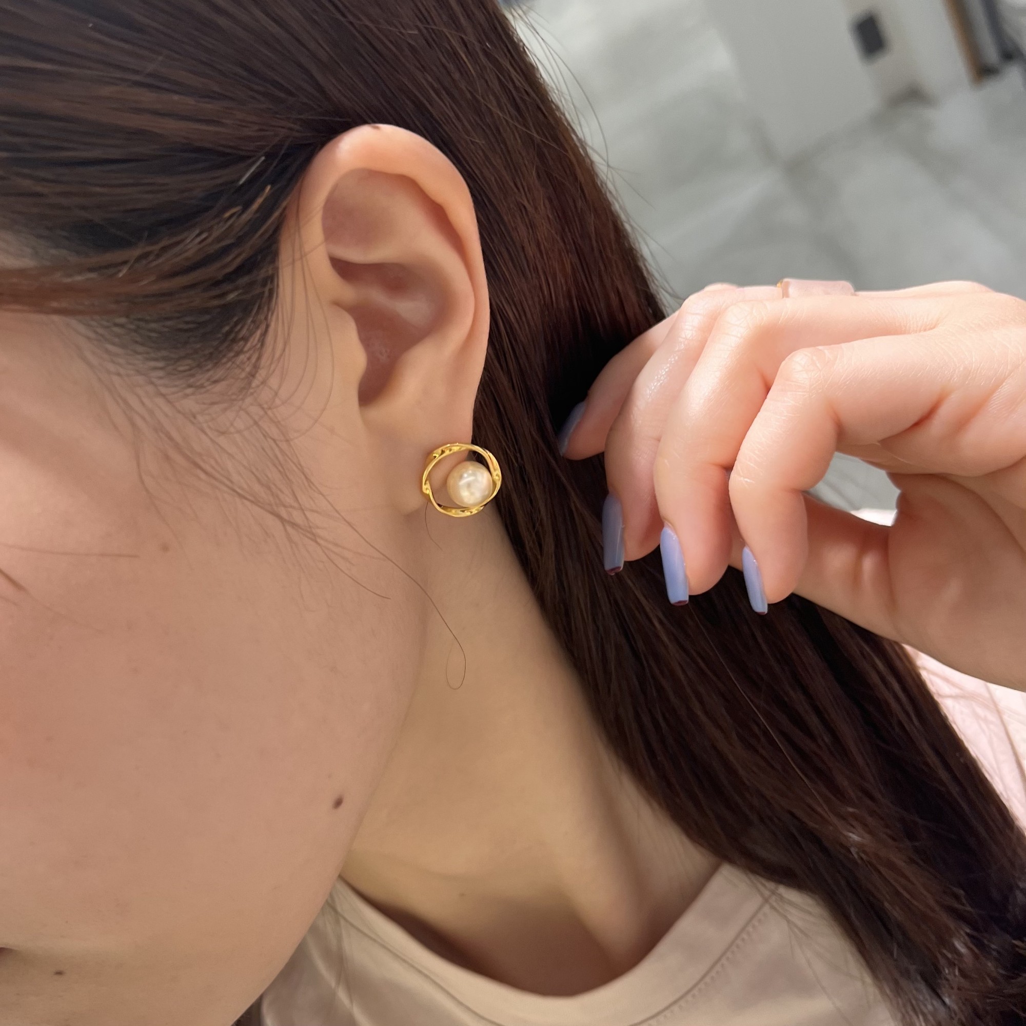 【🩵大人の女性におすすめ🌼パールピアス🩵】