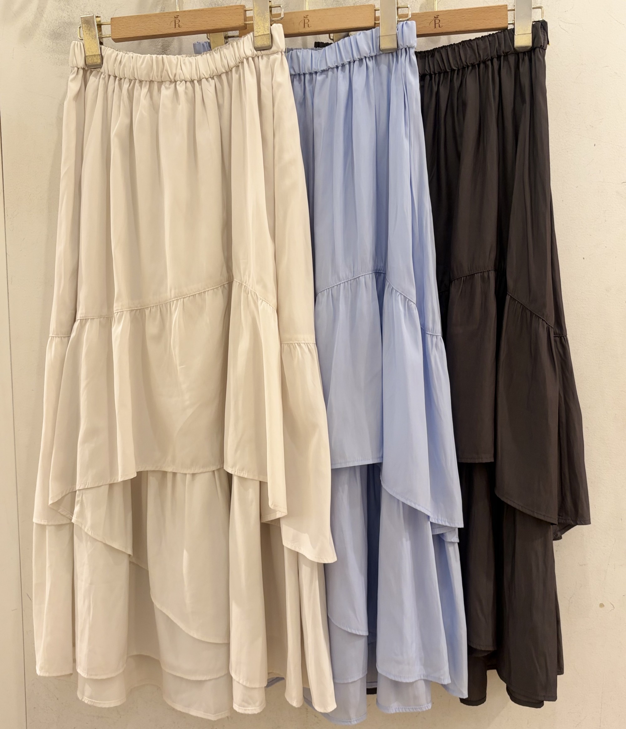 【洗練されたティアードシルエット】ティアードスカート