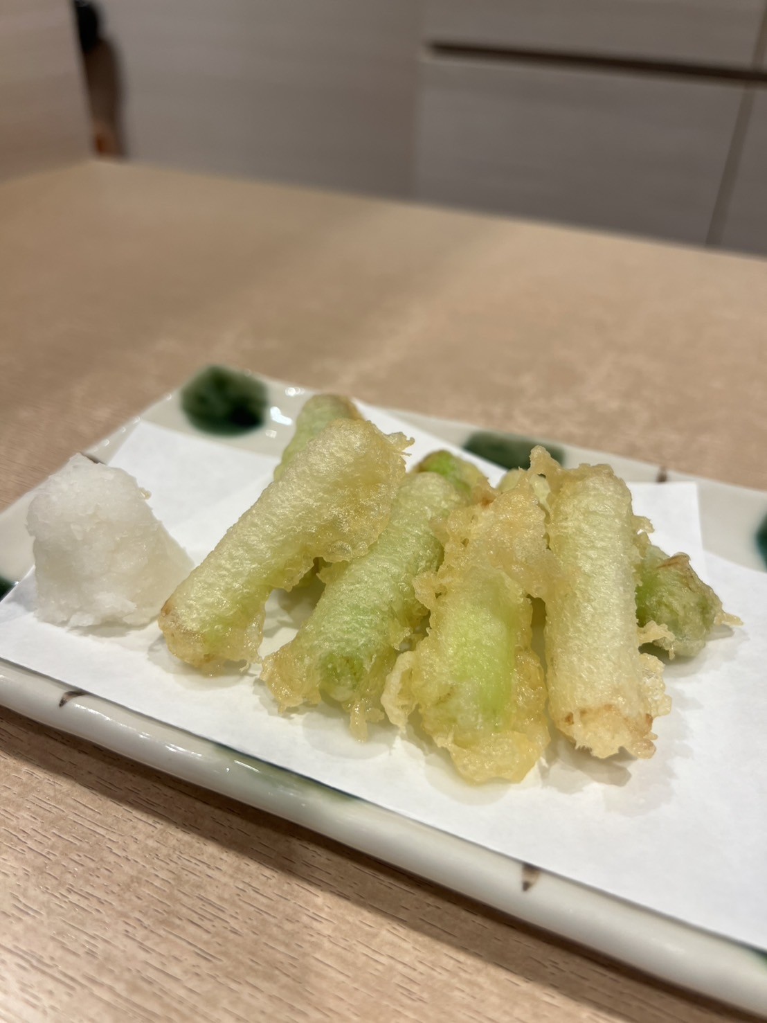 九条ネギの天ぷら