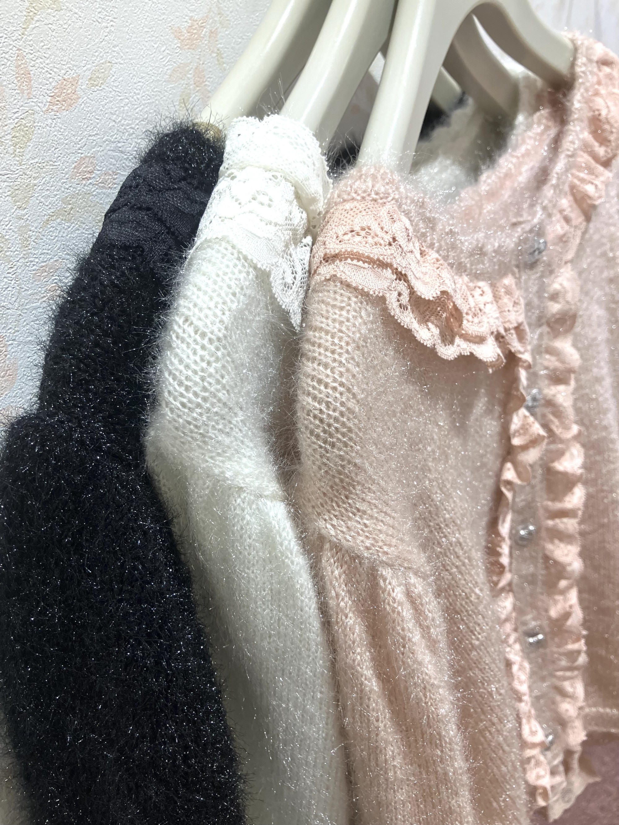 〘ラメシャギーにうっとり♡〙ニットカーディガン