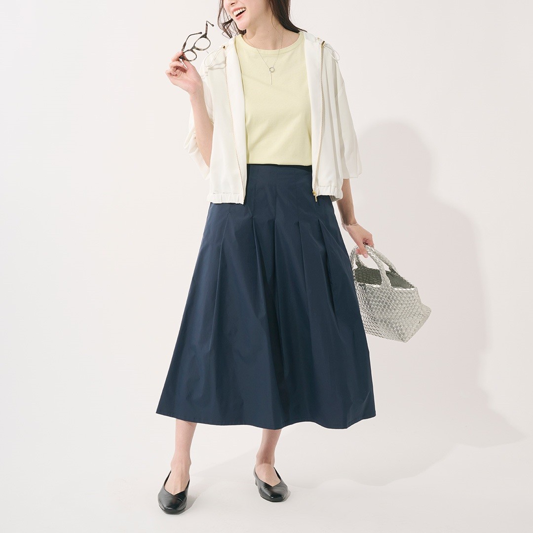 吸水速乾◎！女性らしいシルエットが叶うUVシアーブルゾン