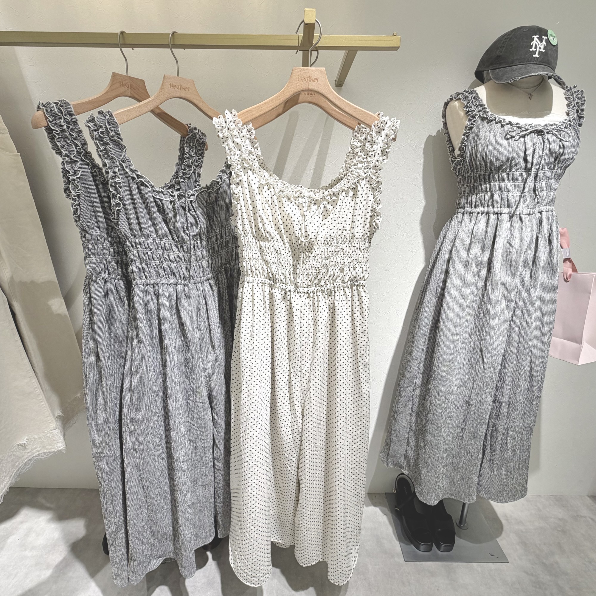 【涼しく楽に🍃】フリルトリムオールインワン