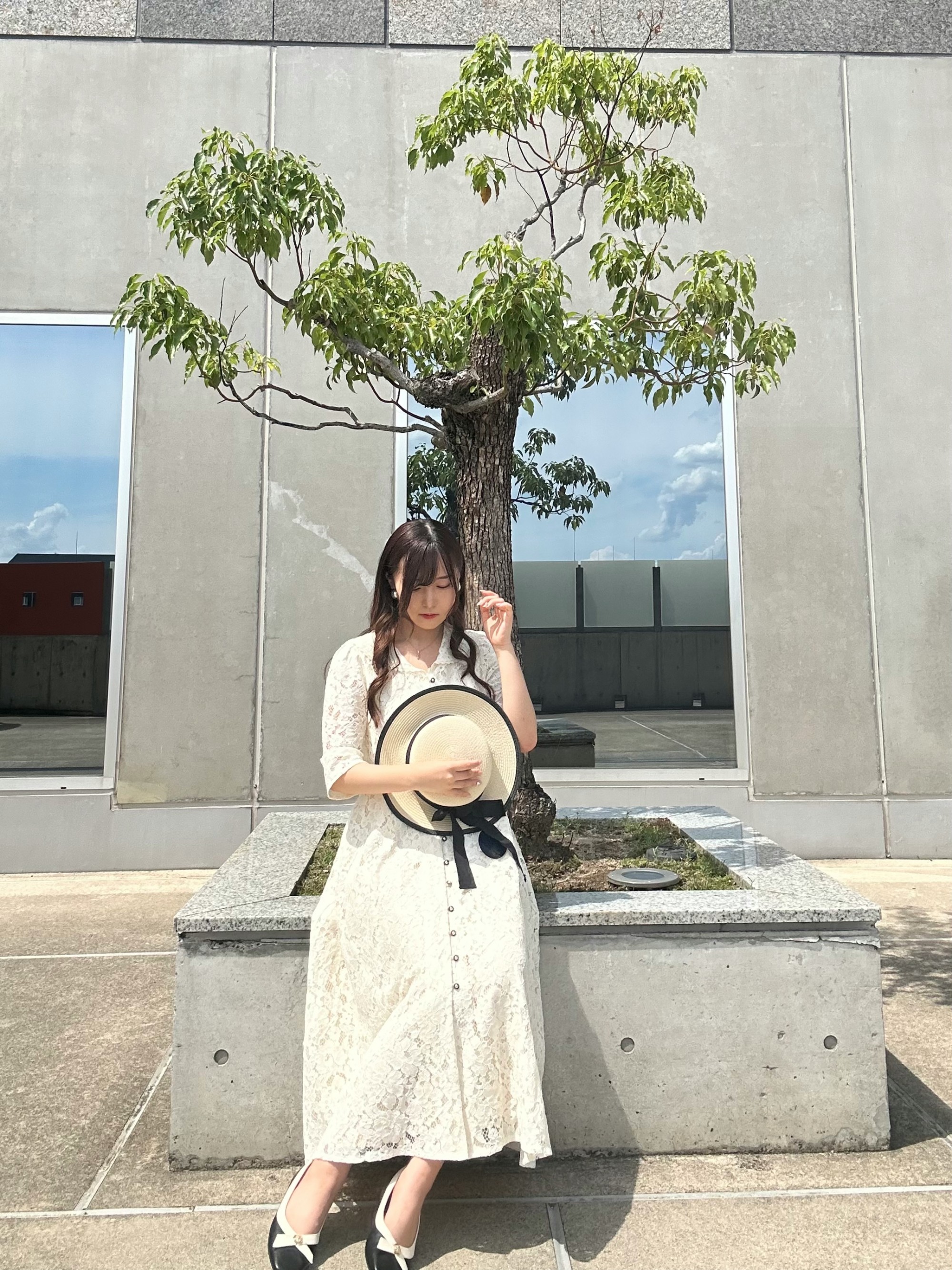 総レースがクラシカルなムード漂うワンピース👗