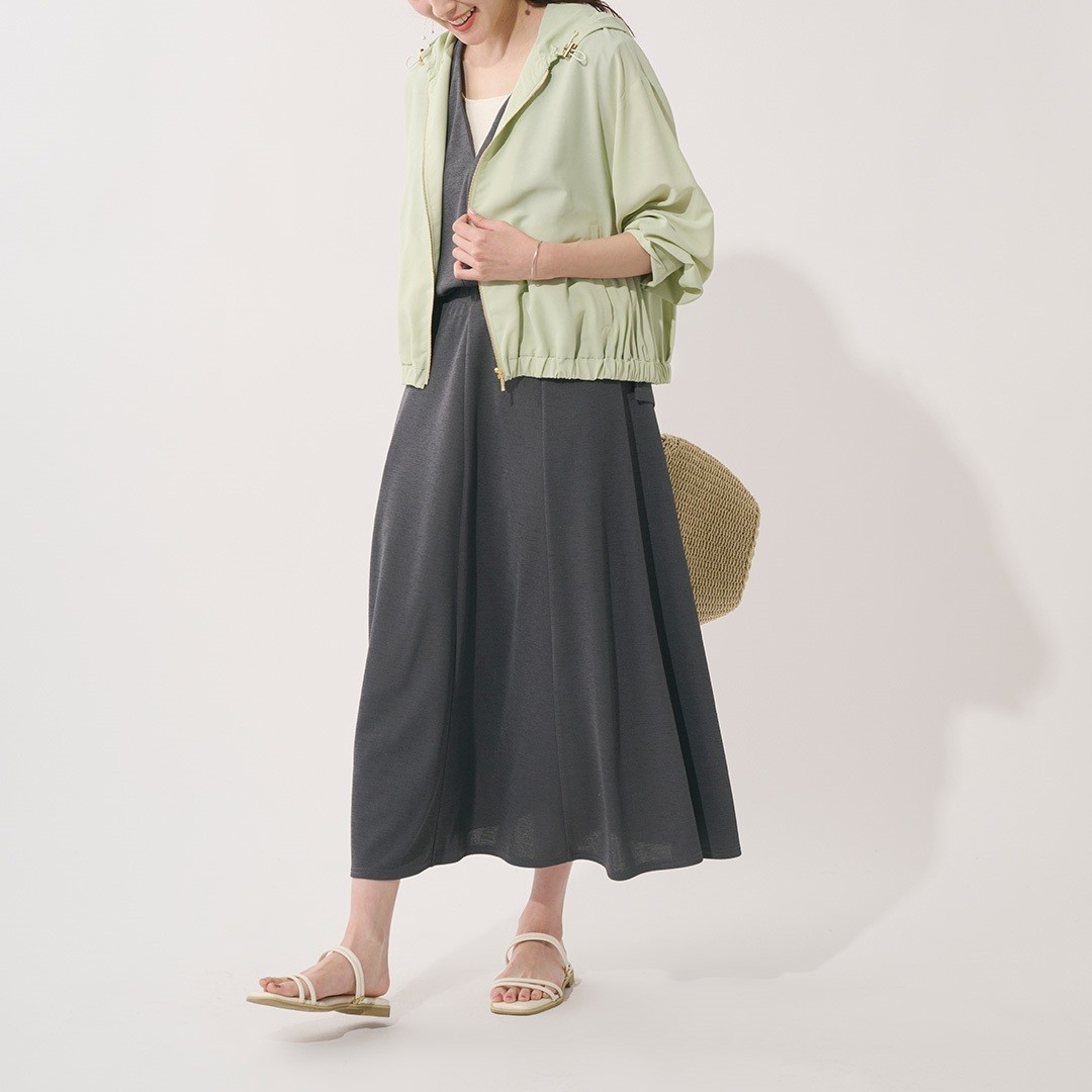 吸水速乾◎！女性らしいシルエットが叶うUVシアーブルゾン