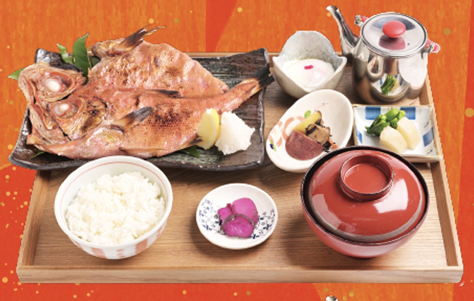 【金目鯛開き定食】¥2,178(税込)