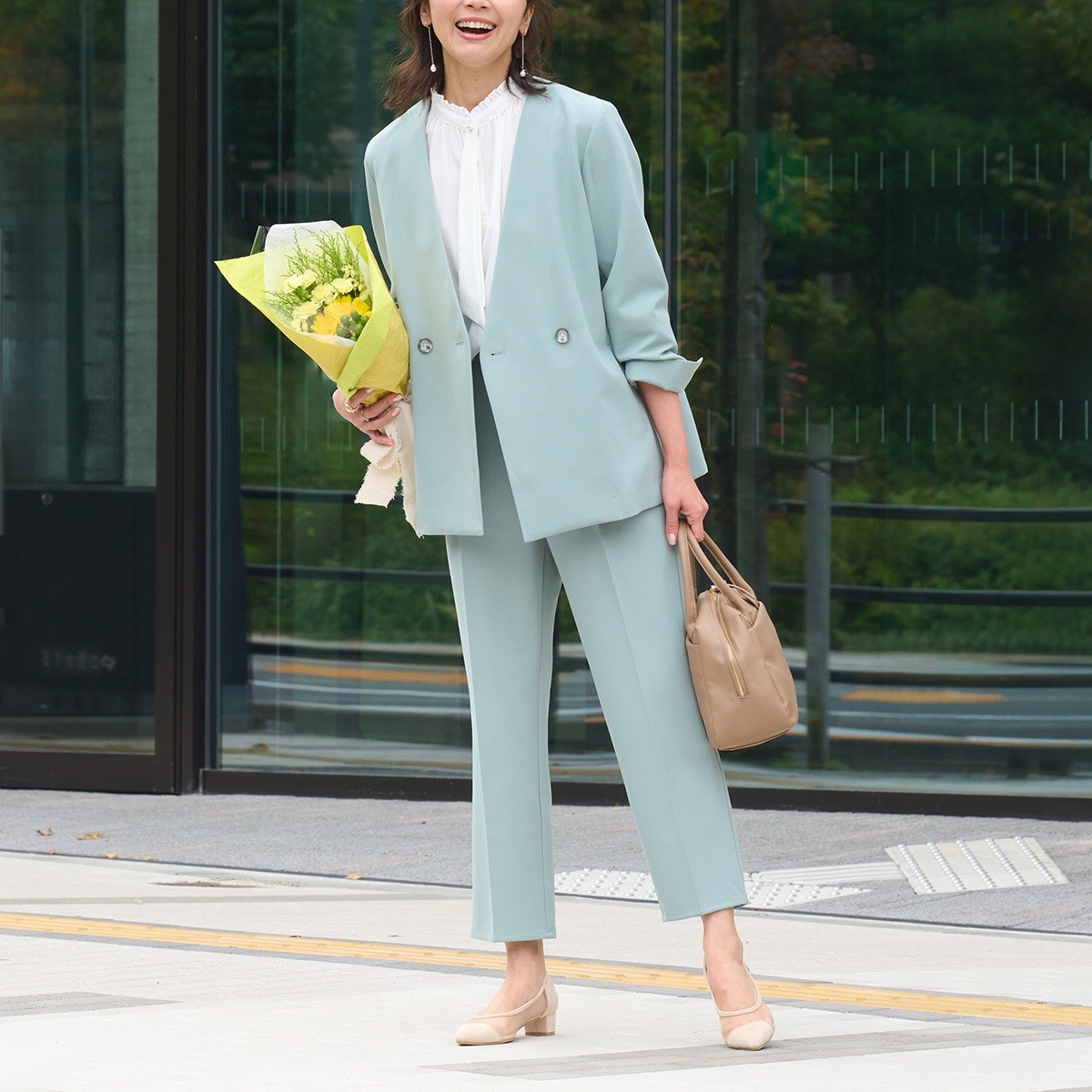 ON・OFF問わずどんなスタイルにも合う！【すごナノ撥水】ノーカラージャケット