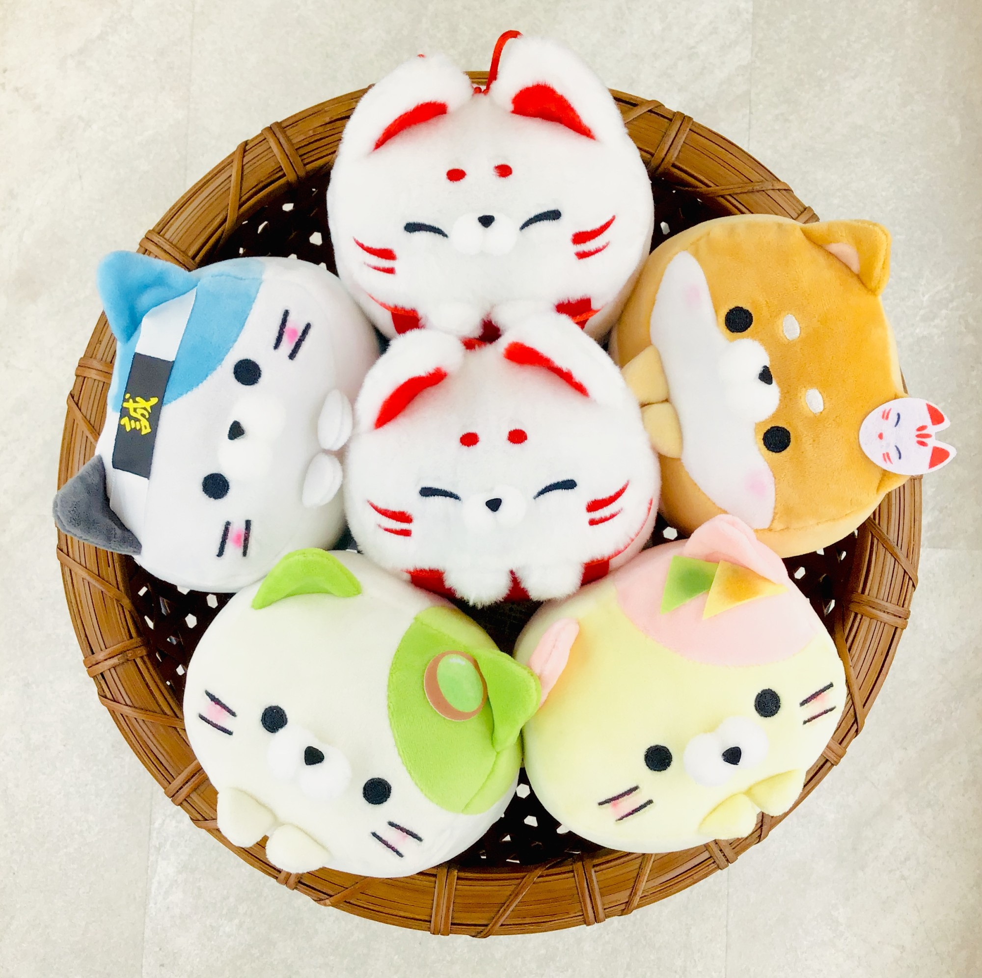 京都限定にゃんこ・まめしば&白キツネ