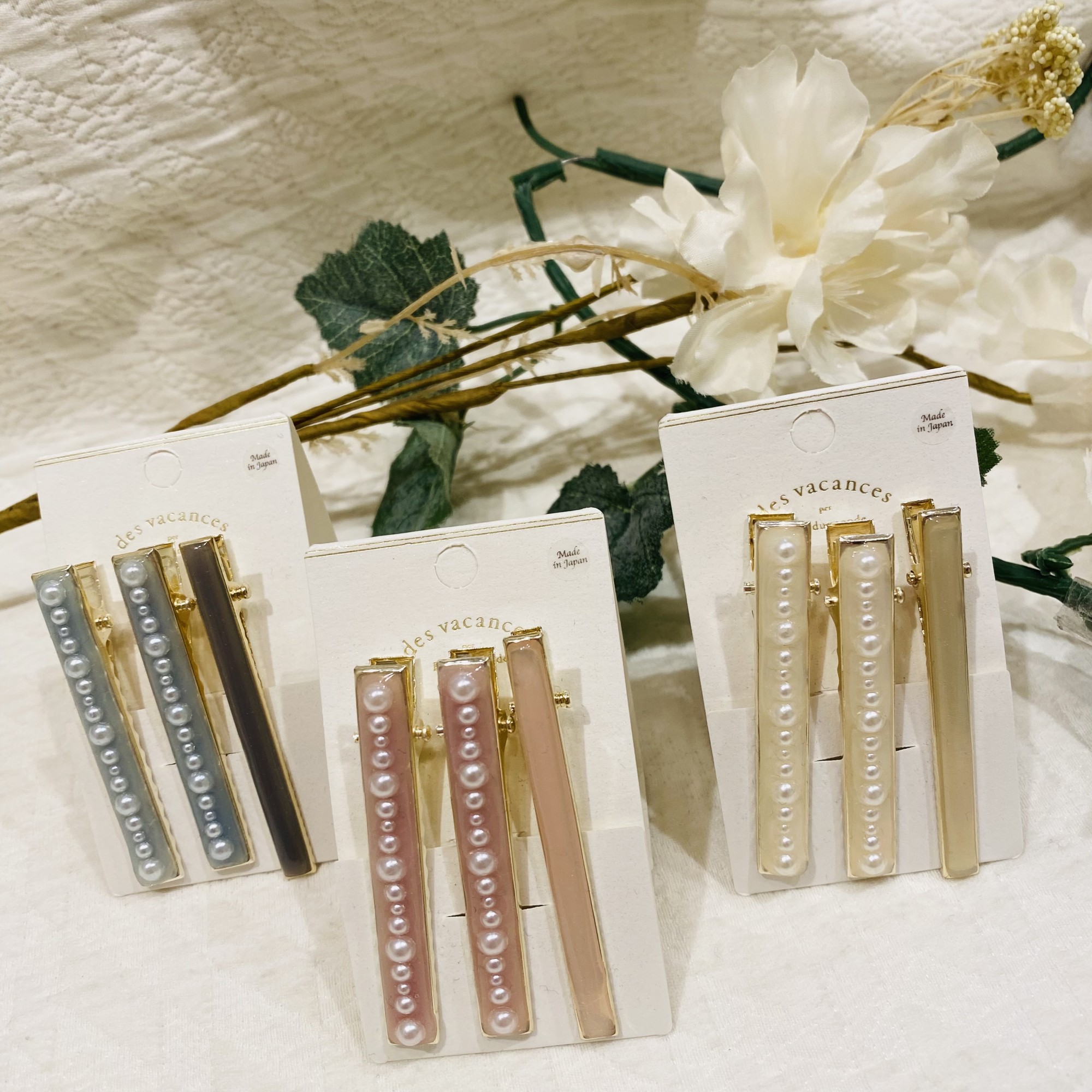「オススメアイテム」パールカラーミニクリップ✨🌼