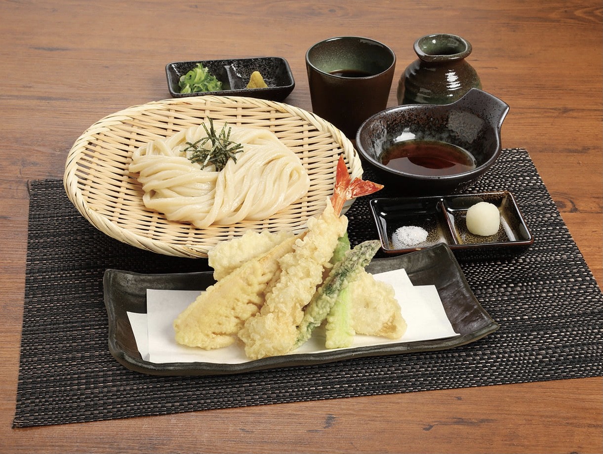 季節の天ざるうどん【春】🌸