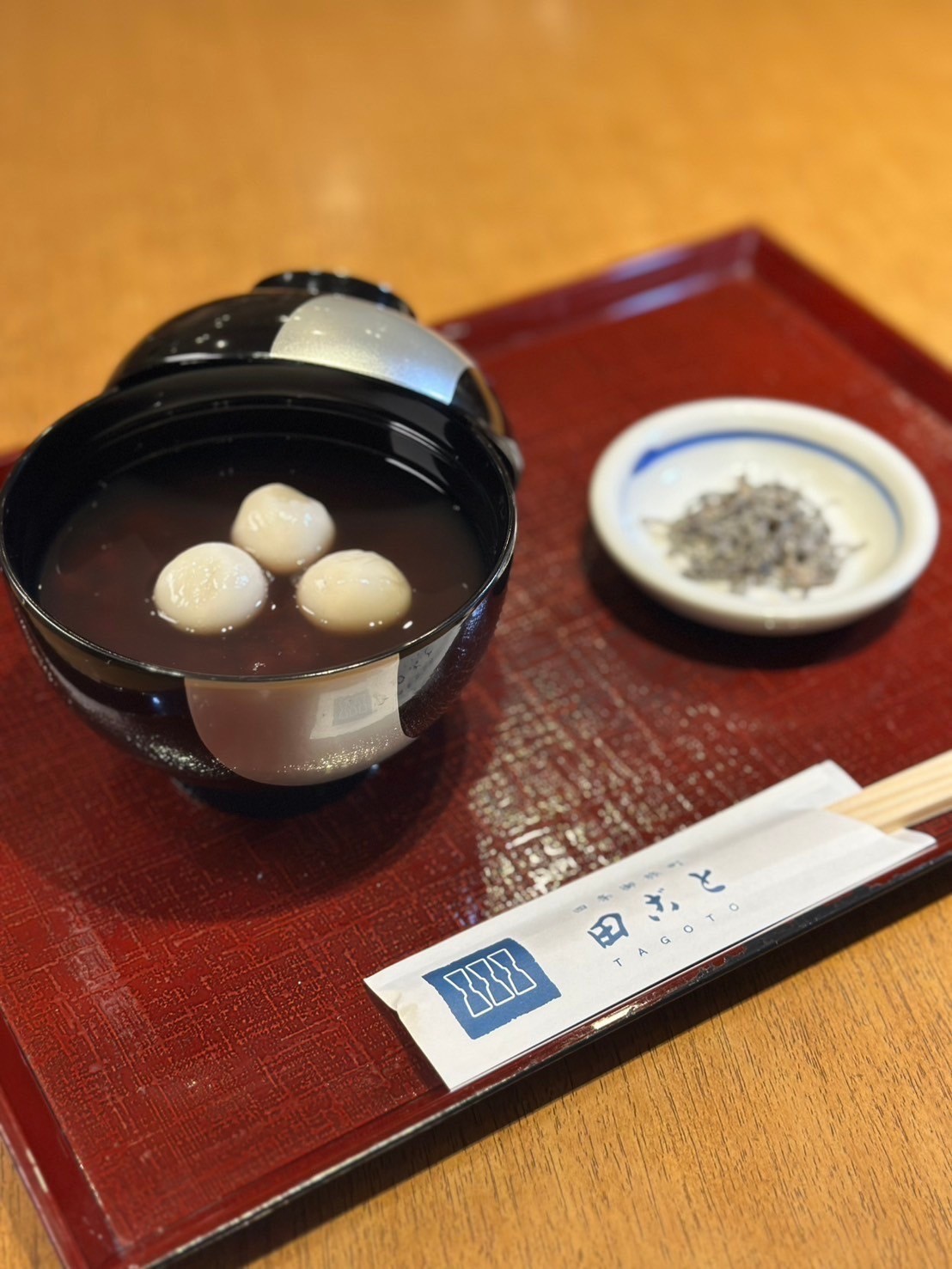 蕎麦屋のぜんざい