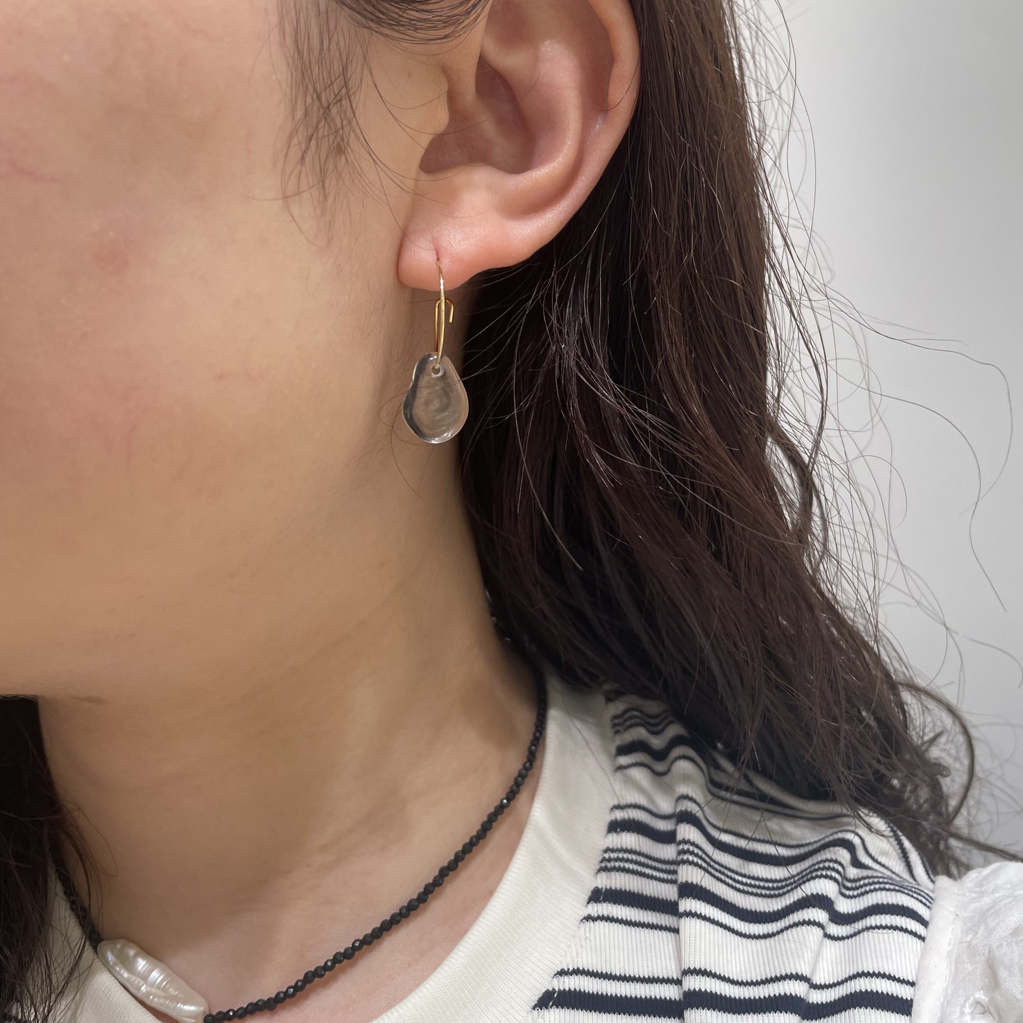 【夏にぴったり！クリアピアス🩵】