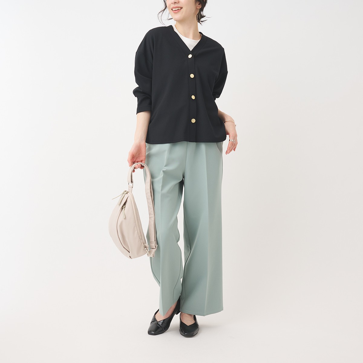 防汚撥水機能付き！デイリーに使えるきれいめカーディガン