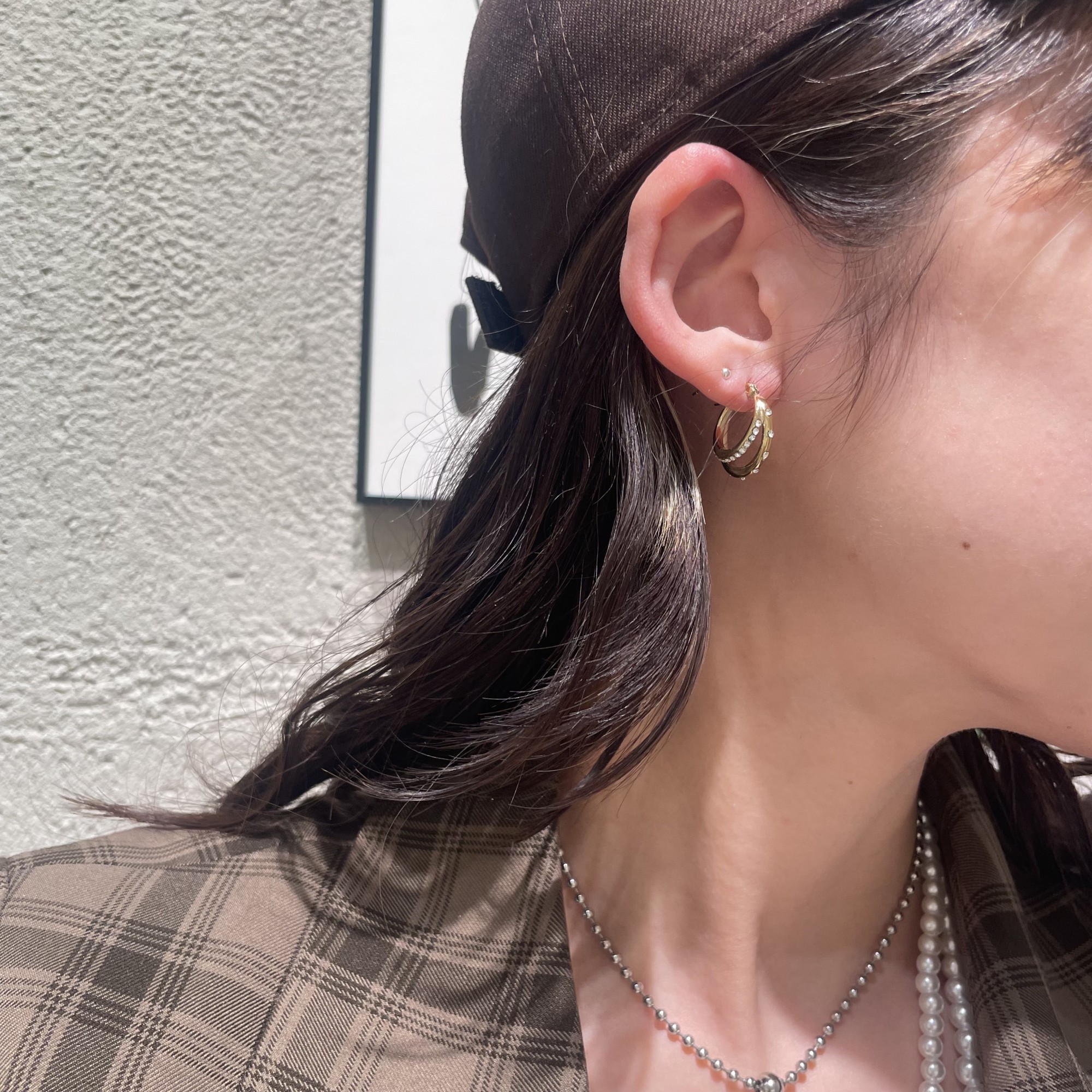 ✨大人気✨ステンレスビジューフープ✨