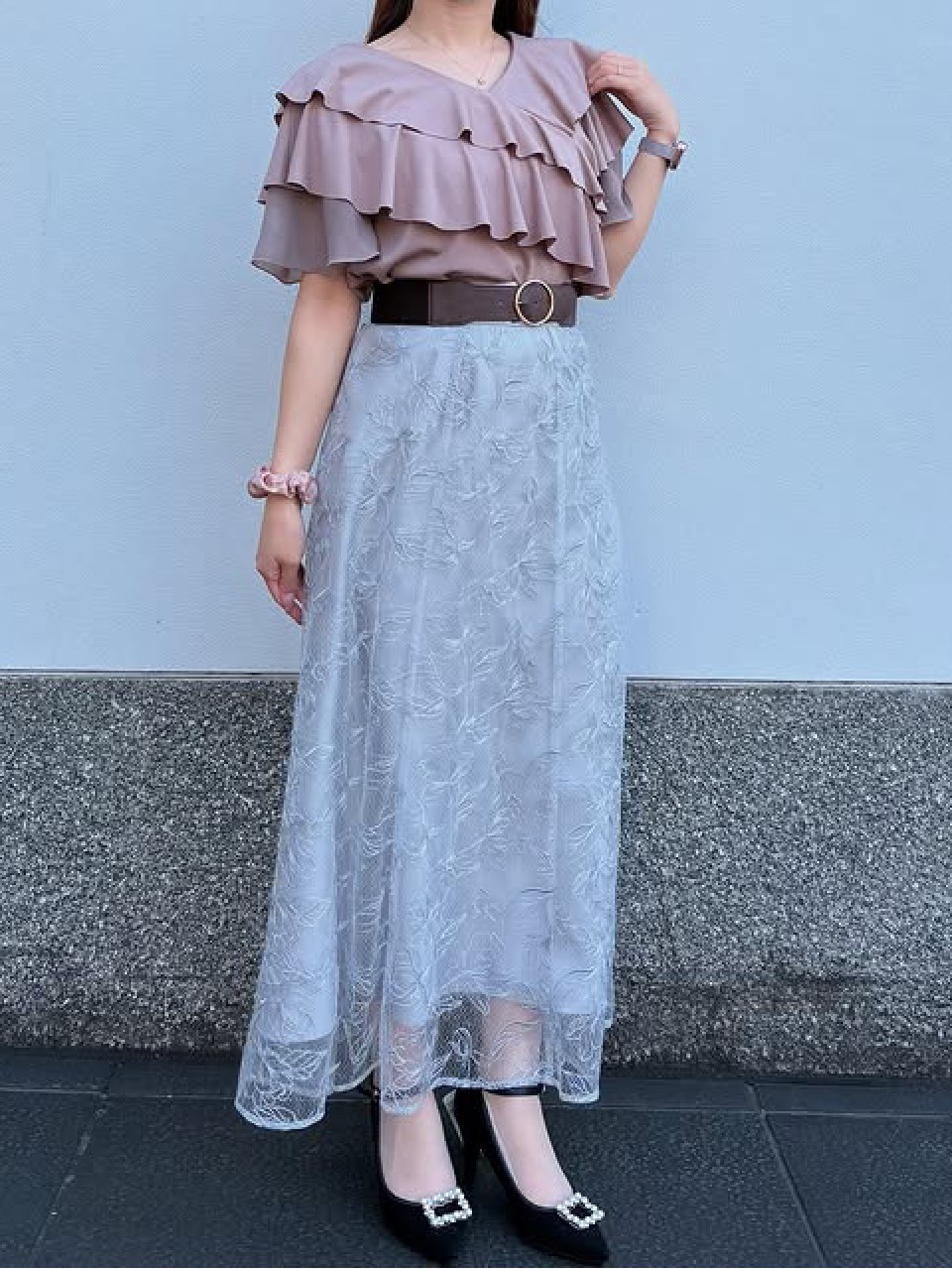 ~💘花柄スカートコーデ💖~