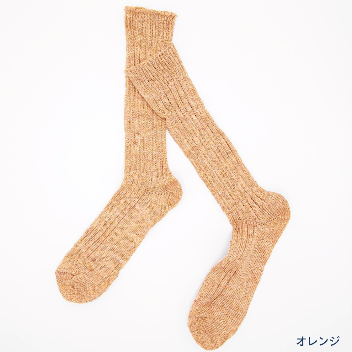 リネンゆるハイソックスM