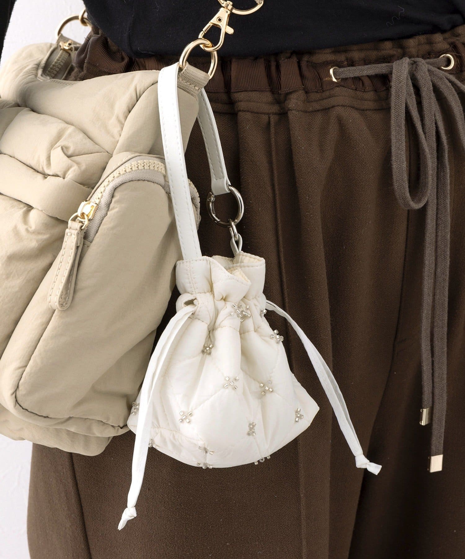 ♡キルティングミニポーチ