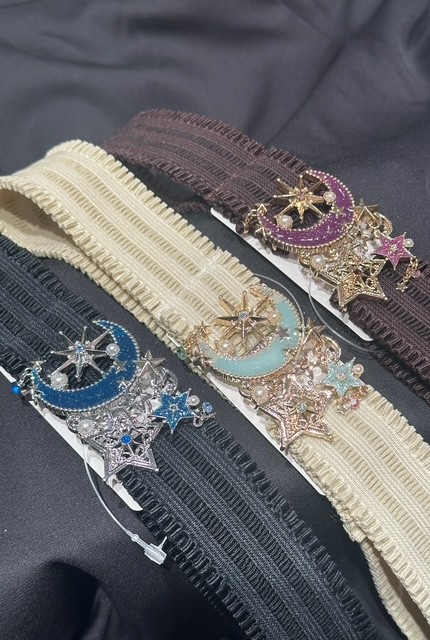 〘煌めく月に新色登場〙モチーフゴムベルト